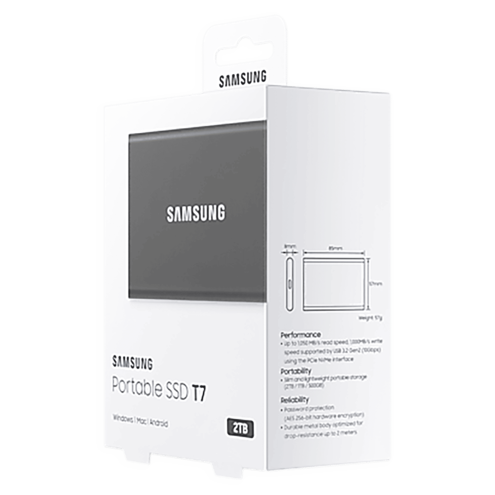 SAMSUNG T7 2TB USB 3.2 SolidÂ StateÂ Drive (UASP Mode, MU-PC2T0T/WW, Titan Grey)_16