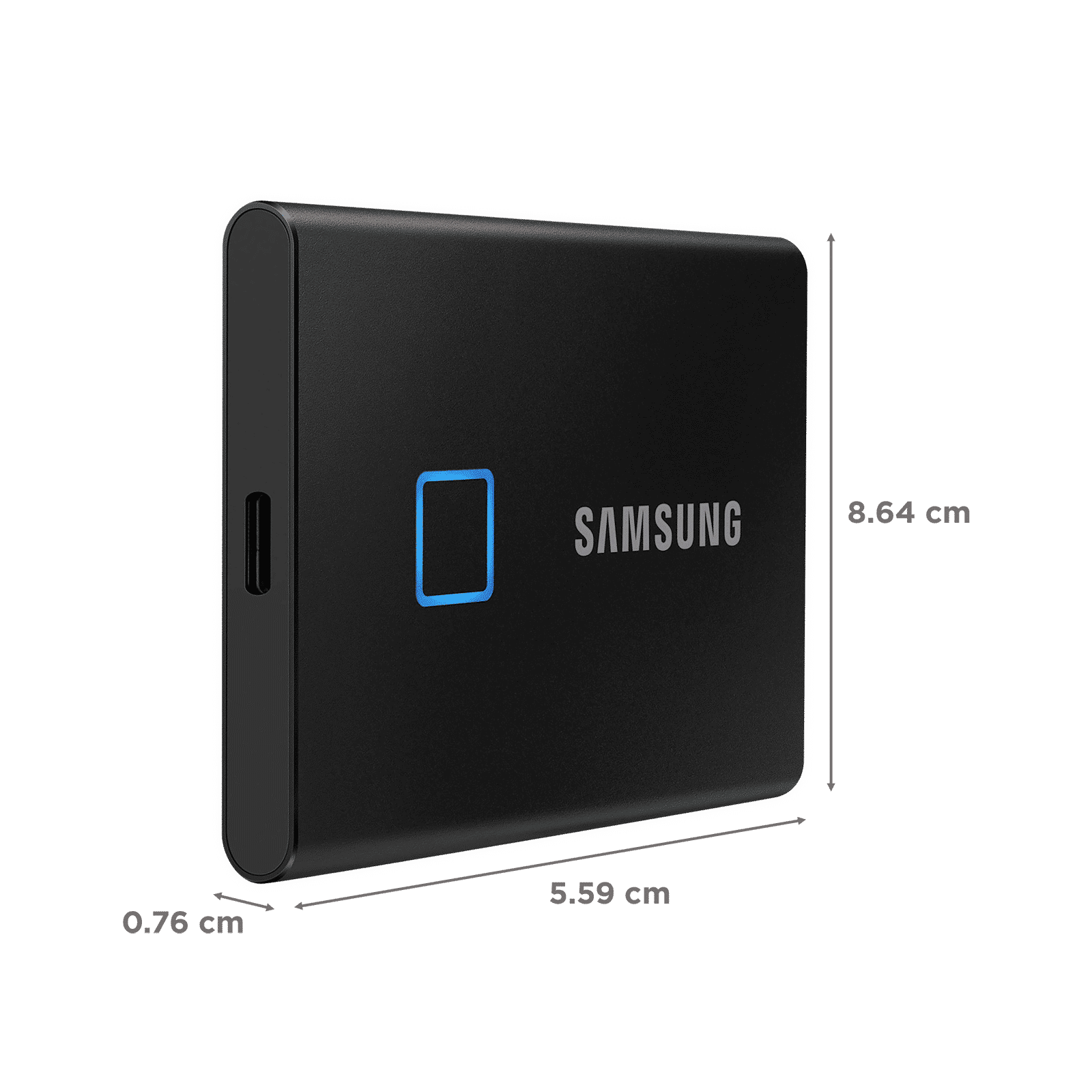 SAMSUNG T7 500GB USB Type-C (3.2) Portable Solid State Drive (Shock Resistance and Password Protection, Black) SAMSUNG T7 500GB USB Type-C (3.2) Portable Solid State Drive (Shock Resistance and Password Protection, Black)_2