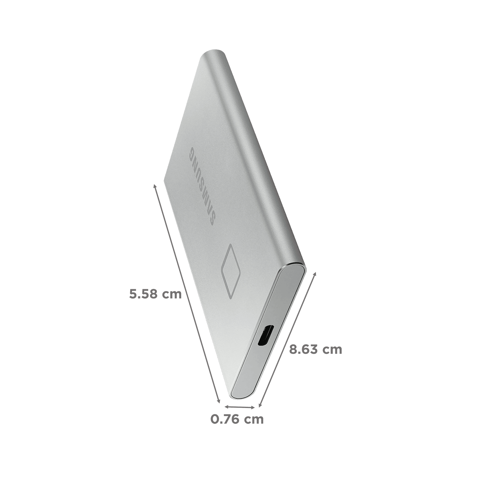 SAMSUNG T7 Touch 1 TB USB 3.2 Solid State Drive (Fingerprint Security, MU-PC1T0S/WW, Silver)_2