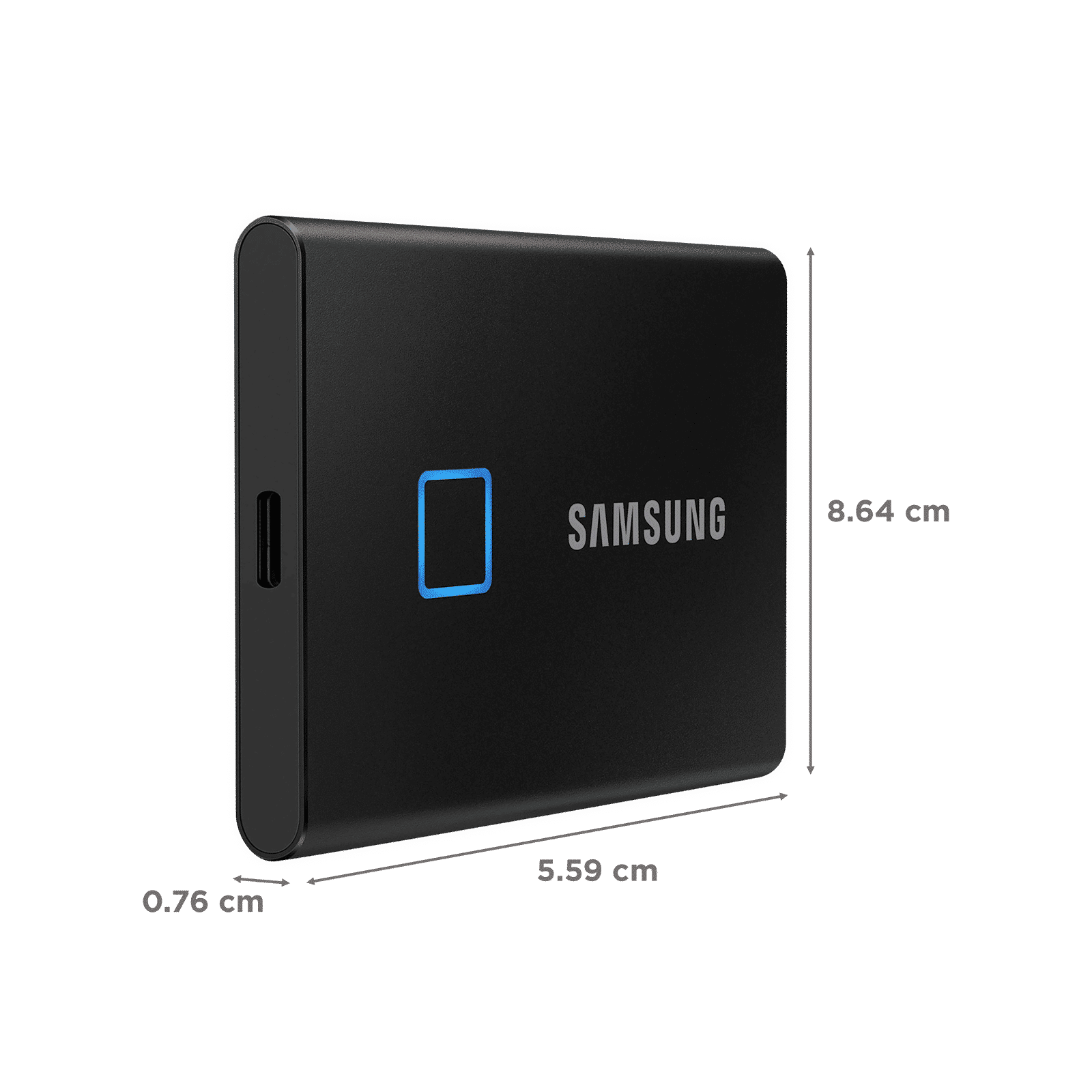 SAMSUNG T7 Touch 2TB USB 3.2 Solid State Drive (Fingerprint Security, MU-PC2T0K/WW, Black) SAMSUNG T7 Touch 2TB USB 3.2 Solid State Drive (Fingerprint Security, MU-PC2T0K/WW, Black)_2