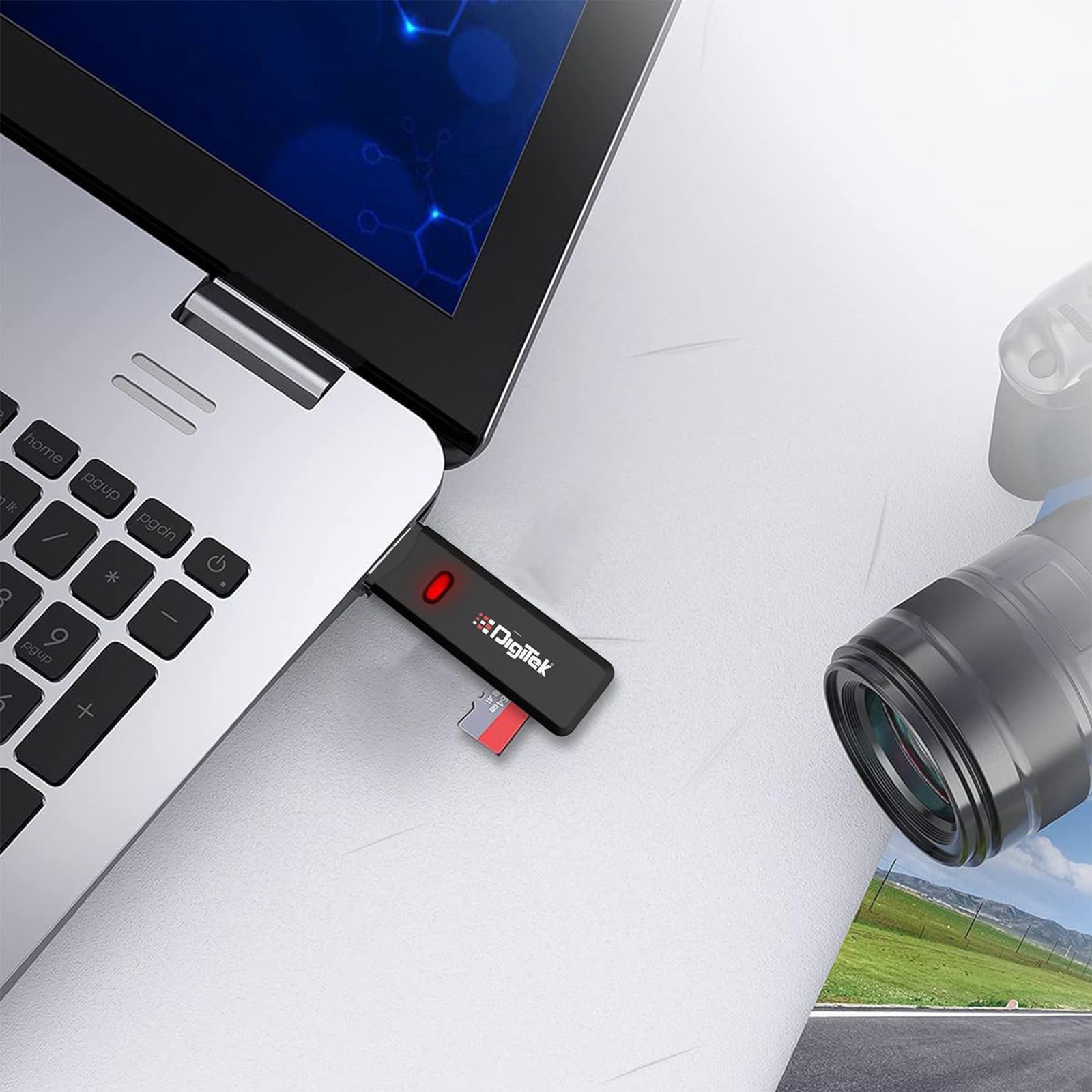 DigiTek DCR 006 USB 3.0 Card Reader (Transfer Speed Up To 5Gbps, B00BM2FK0K, Black)_4