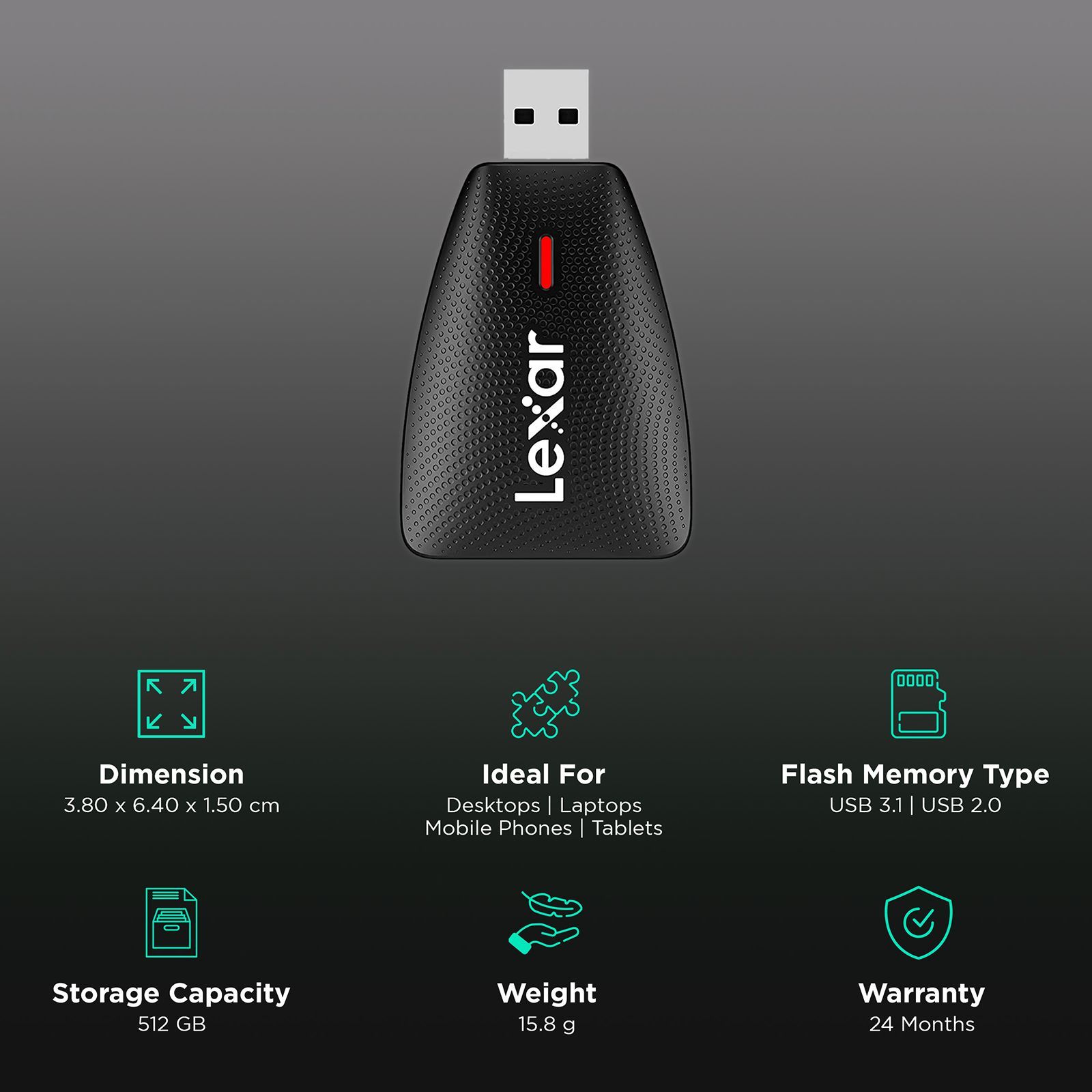 Lexar USB 3.1 OTG Pen Drive (High-Speed Transfer, LRW450UB, Black) Lexar USB 3.1 OTG Pen Drive (High-Speed Transfer, LRW450UB, Black)_3