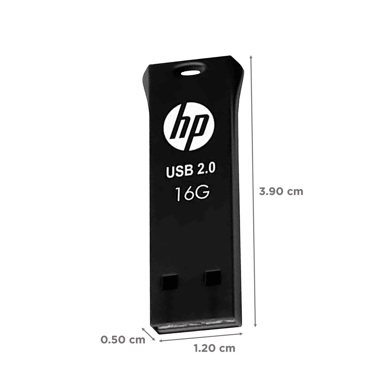 HP V207w 16GB USB 2.0 Pen Drive (Slim and Small Body, MM-USB016GB-47P, Black)_2