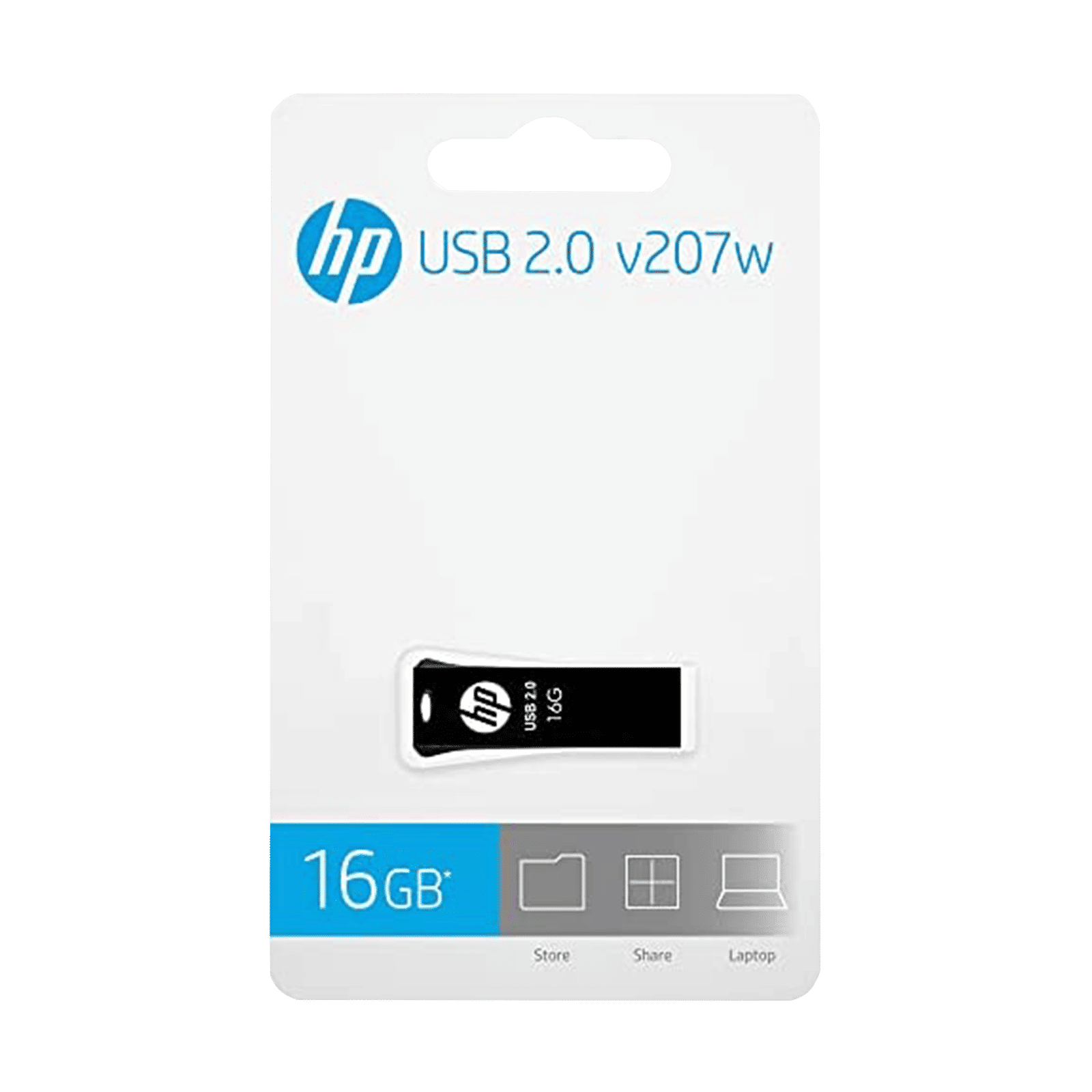 HP V207w 16GB USB 2.0 Pen Drive (Slim and Small Body, MM-USB016GB-47P, Black)_5