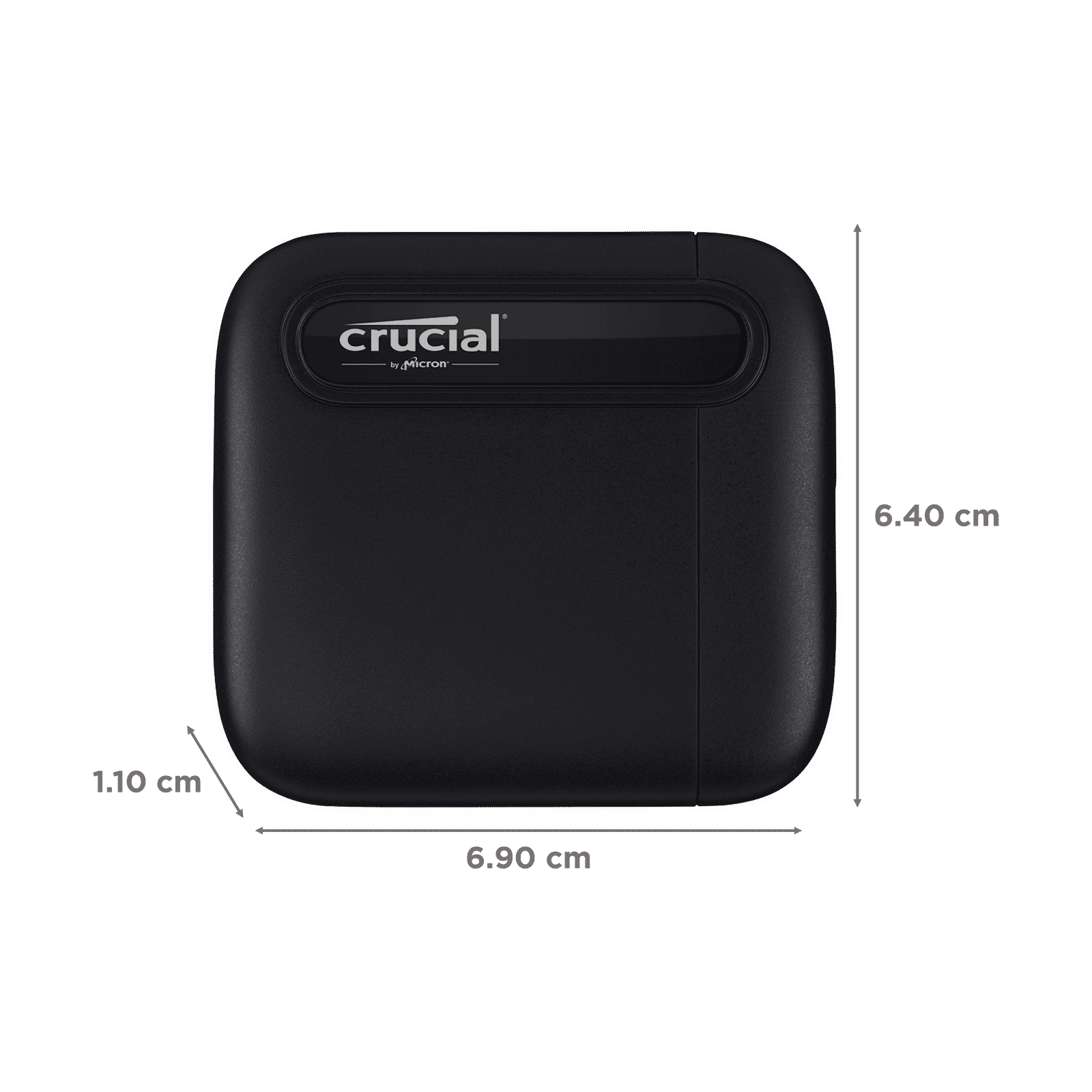 Crucial X6 500GB USB 3.2 (Type-C) Solid State Drive (Shock & Vibration Proof, CT500X6SSD9, Black)_2