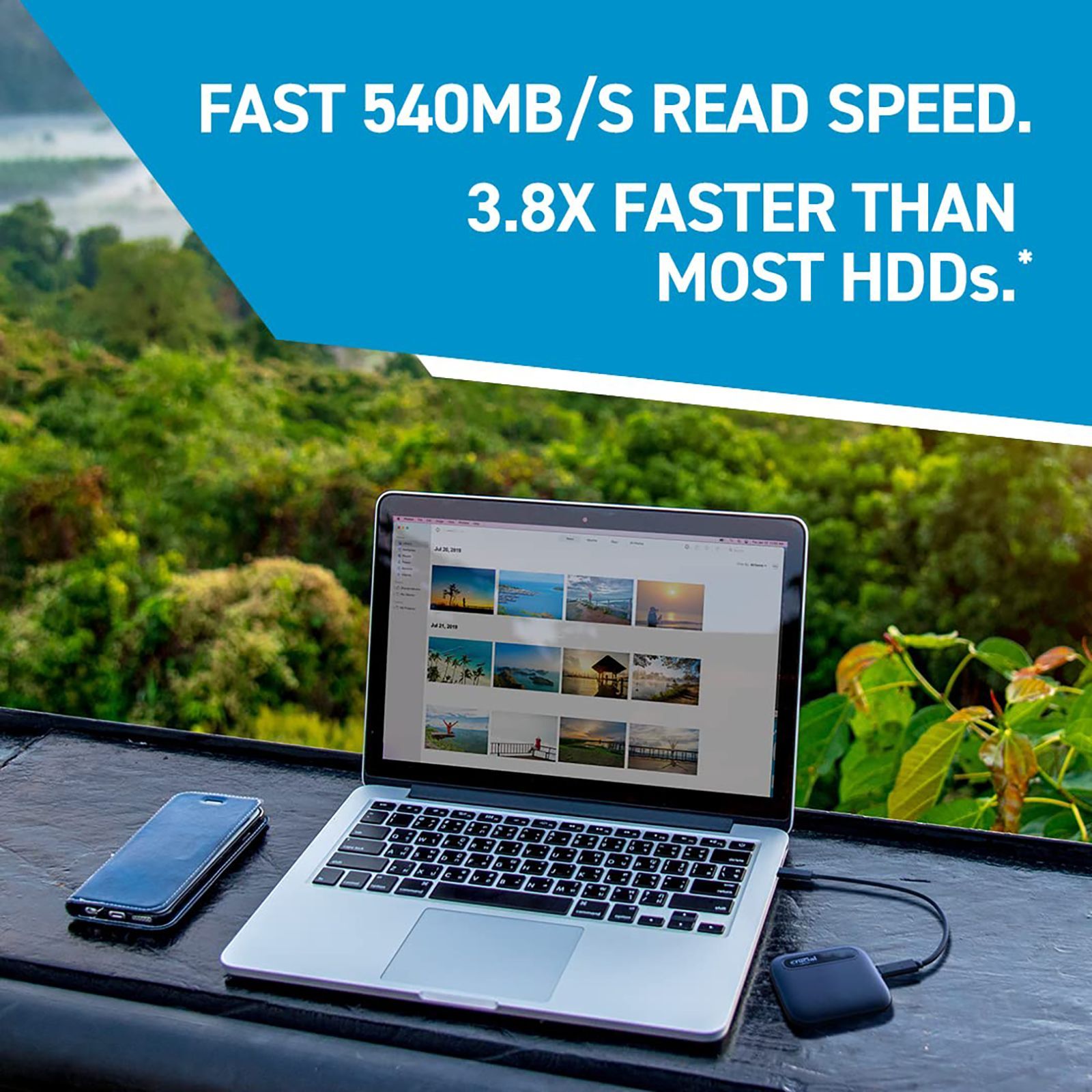 Crucial X6 500GB USB 3.2 (Type-C) Solid State Drive (Shock & Vibration Proof, CT500X6SSD9, Black)_5