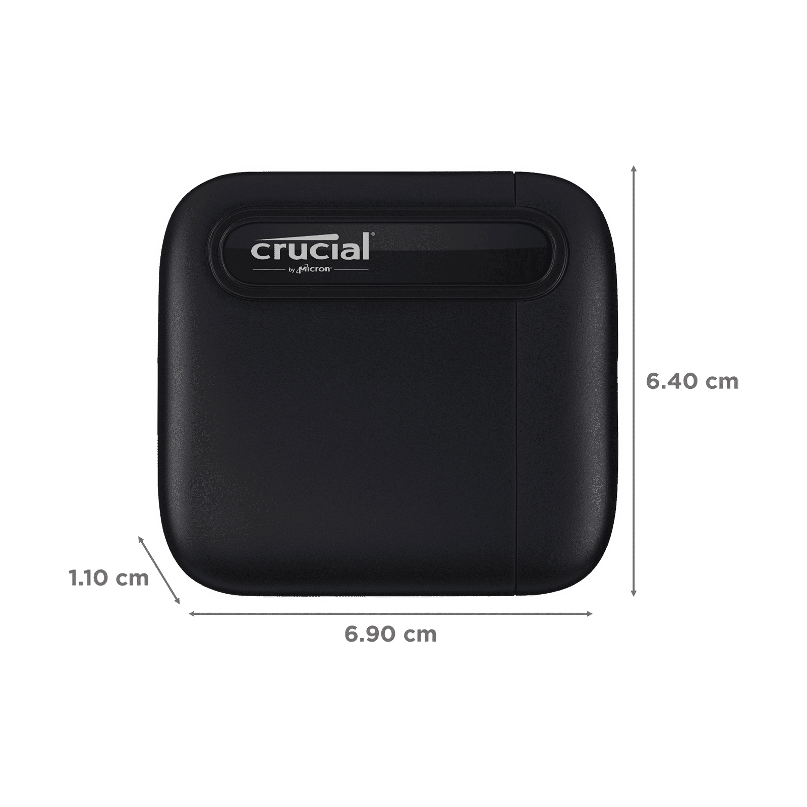 Crucial X6 4TB USB-C (3.2) Portable Solid State Drive (Shock & Vibration Resistant, Black)_2