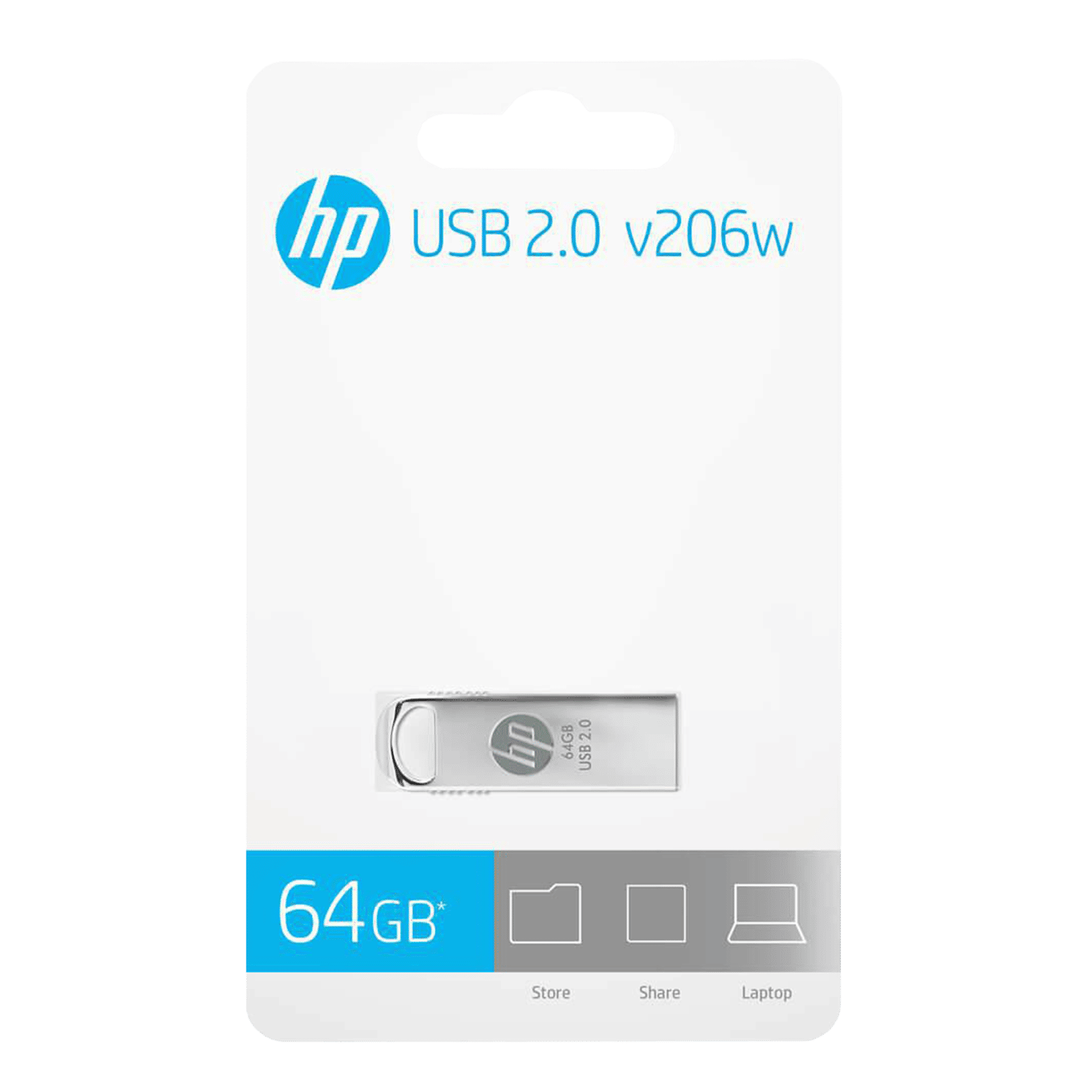 HP v206w 64GB USB (2.0) Pen Drive (Anti-Slip Grip, Silver)_7