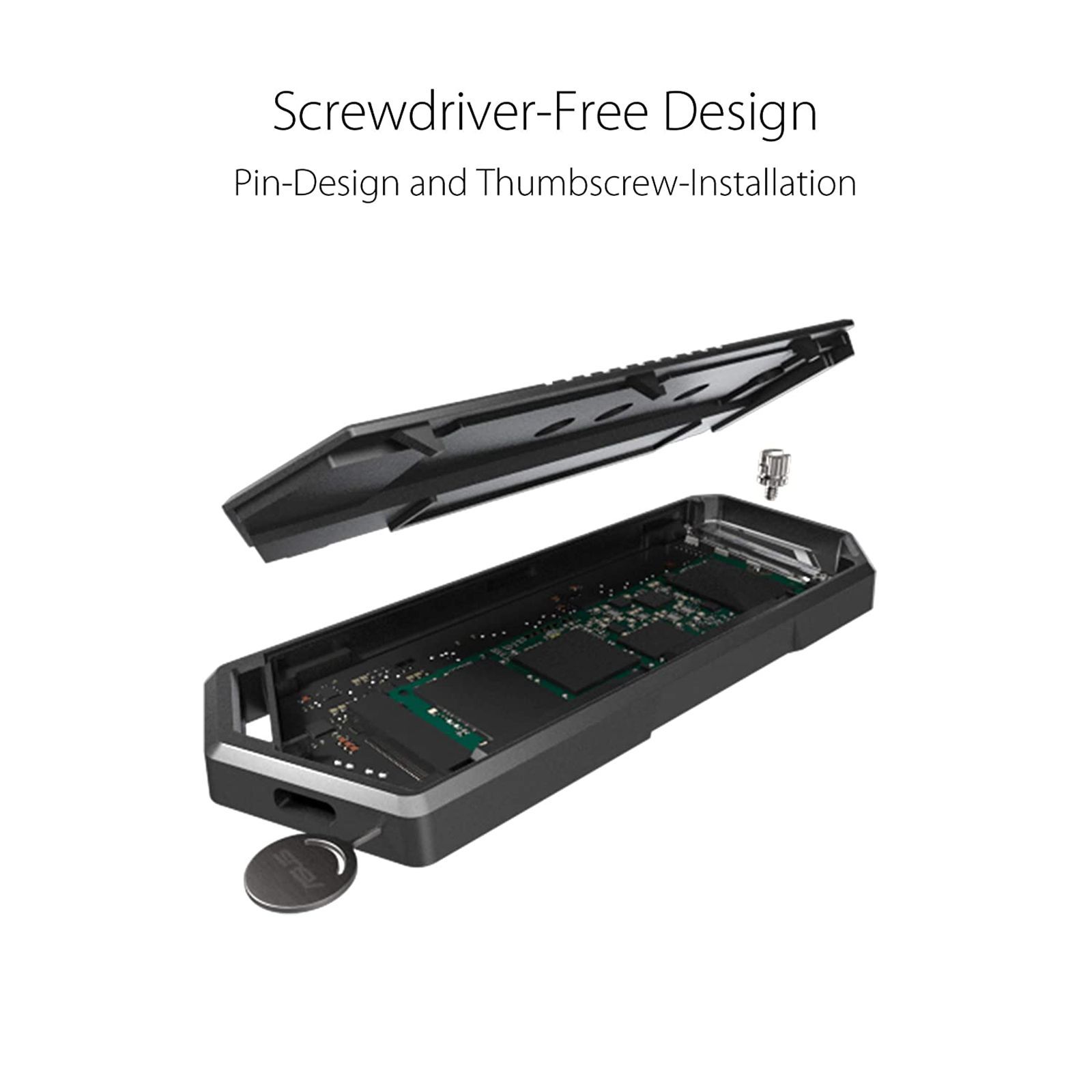 ASUS ROG Strix Arion SSD Enclosure For Portable SSD (Aggressive Heat Dissipation, 90DD02H0-M00000, Black)_7