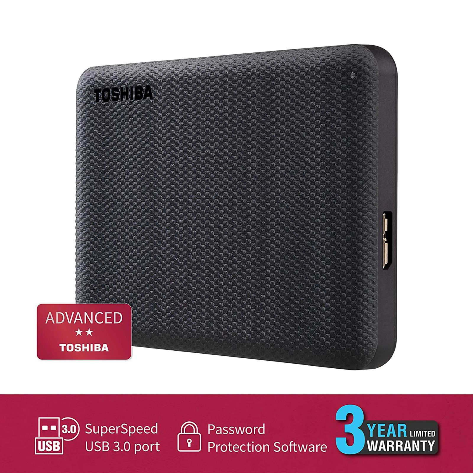 TOSHIBA Canvio Advance 2TB USB Type-A (3.0) Portable Hard Disk Drive (Auto-Backup Software, Black)_7