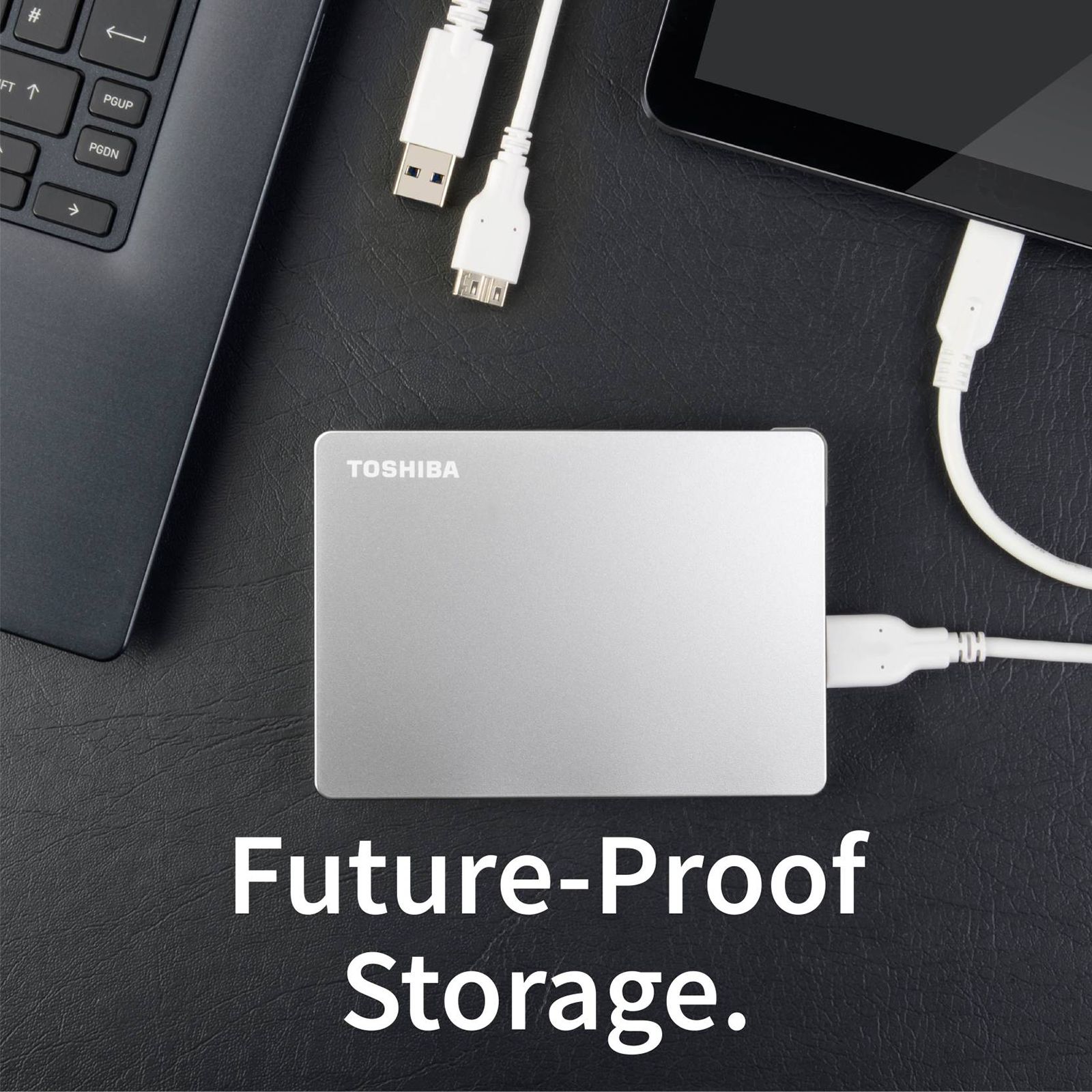 TOSHIBA Canvio Flex 4TB USB 3.0/USB 2.0 Hard Disk Drive (Cross-Device Compatibility, HDTX140ASCCA, Silver) TOSHIBA Canvio Flex 4TB USB 3.0/USB 2.0 Hard Disk Drive (Cross-Device Compatibility, HDTX140ASCCA, Silver)_5