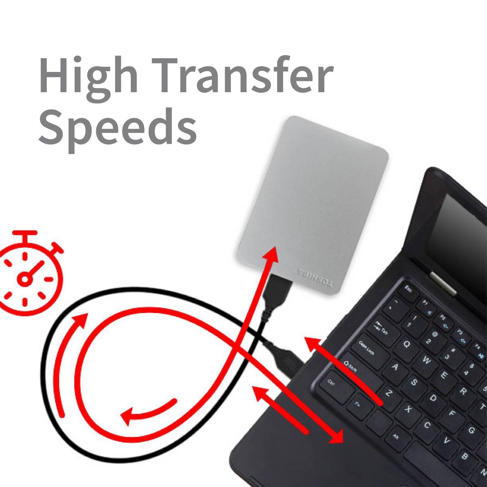 TOSHIBA Canvio Slim 1TB USB (3.0) Portable Hard Disk Drive (Auto-backup Software, Silver Metallic)_4