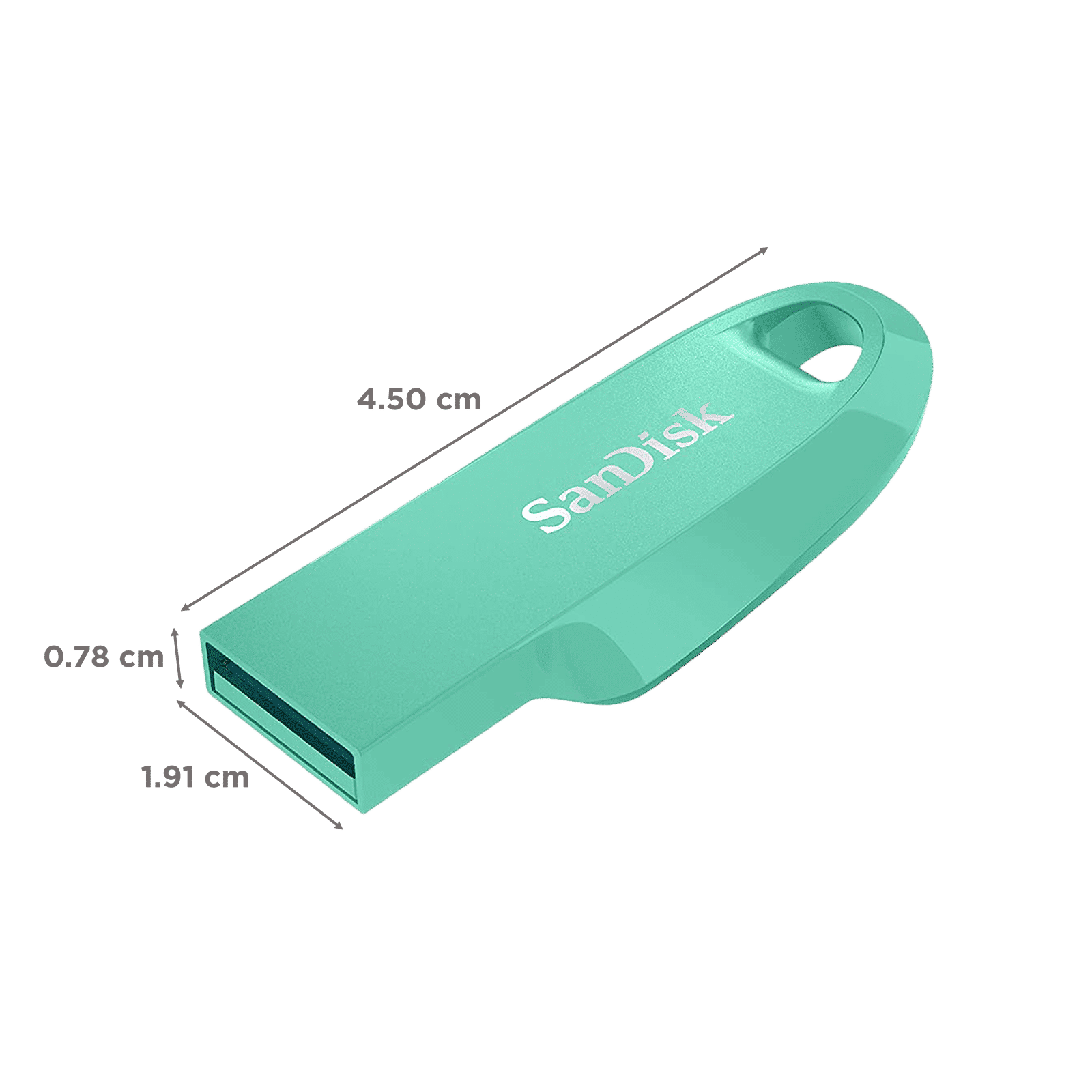 SanDisk Ultra Curve 256GB USB (3.2) Pen Drive (Compact Design, Green )_2