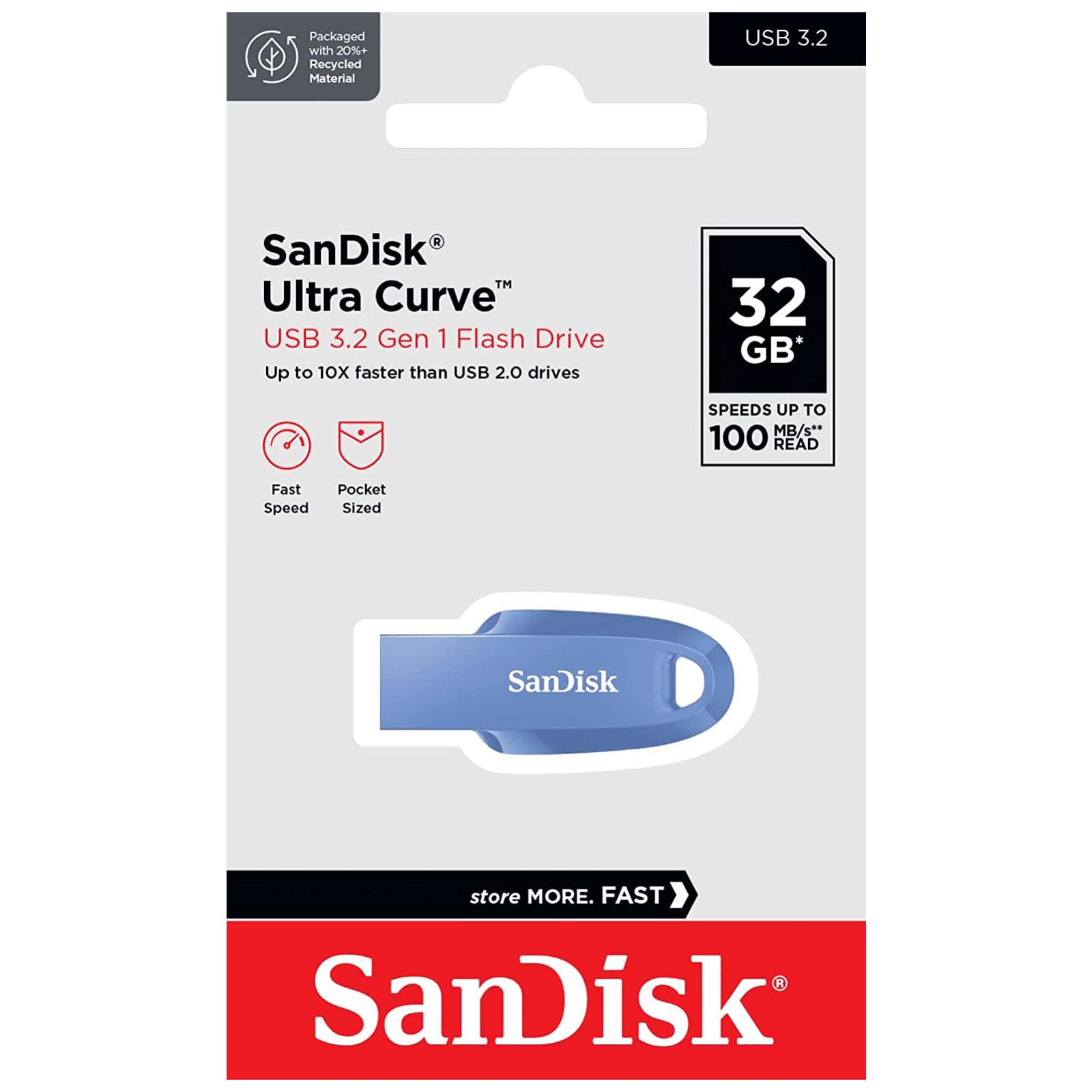 SanDisk Ultra Curve 32GB USB (3.2) Pen Drive (Built-In Keyring Loop, Navy Blue)_4