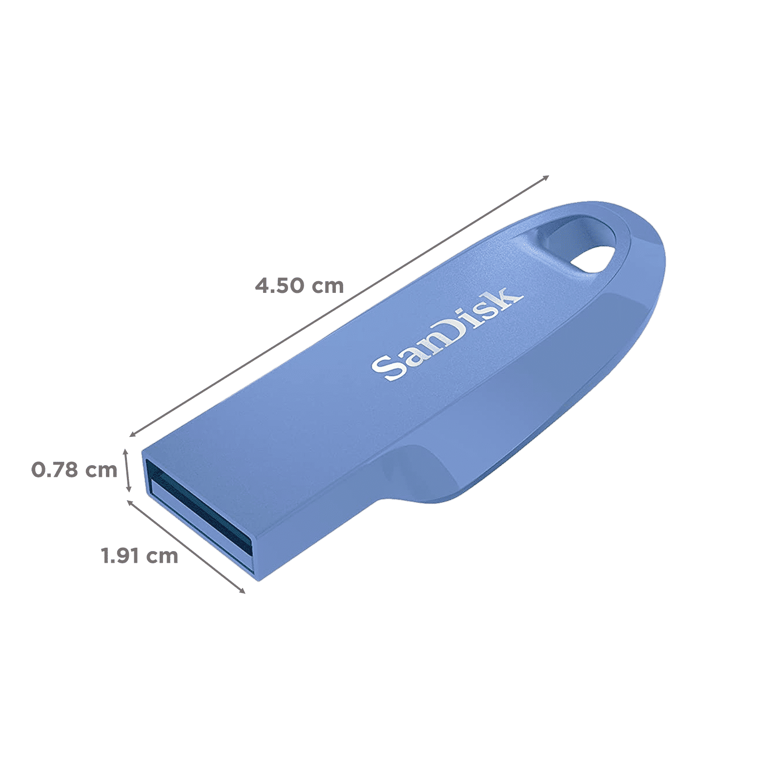 SanDisk Ultra Curve 64GB USB (3.2) Pen Drive (Built-In Keyring Loop, Navy Blue)_2