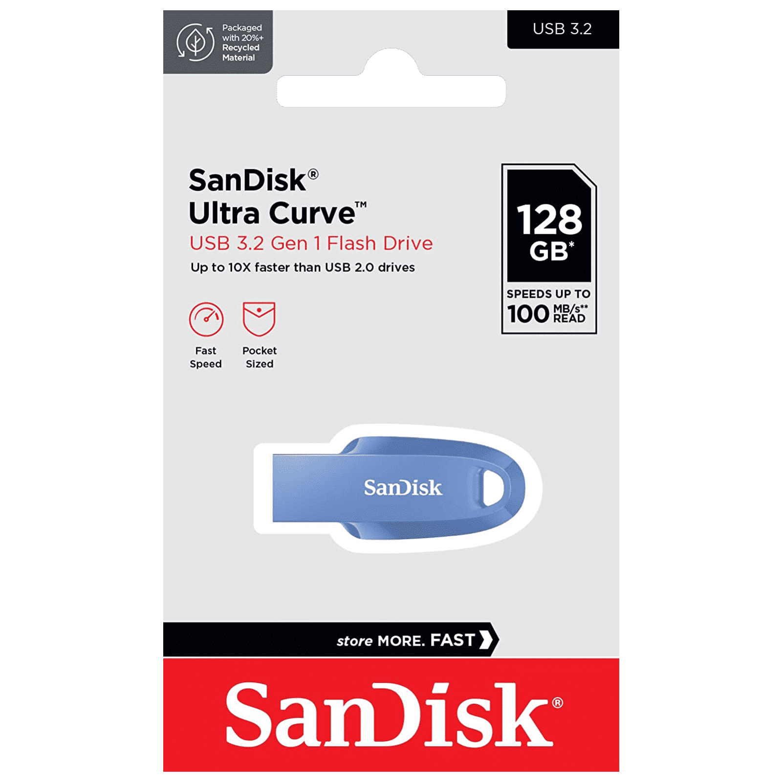 SanDisk Ultra Curve 128GB USB (3.2) Pen Drive (Built-In Keyring Loop, Navy Blue)_6