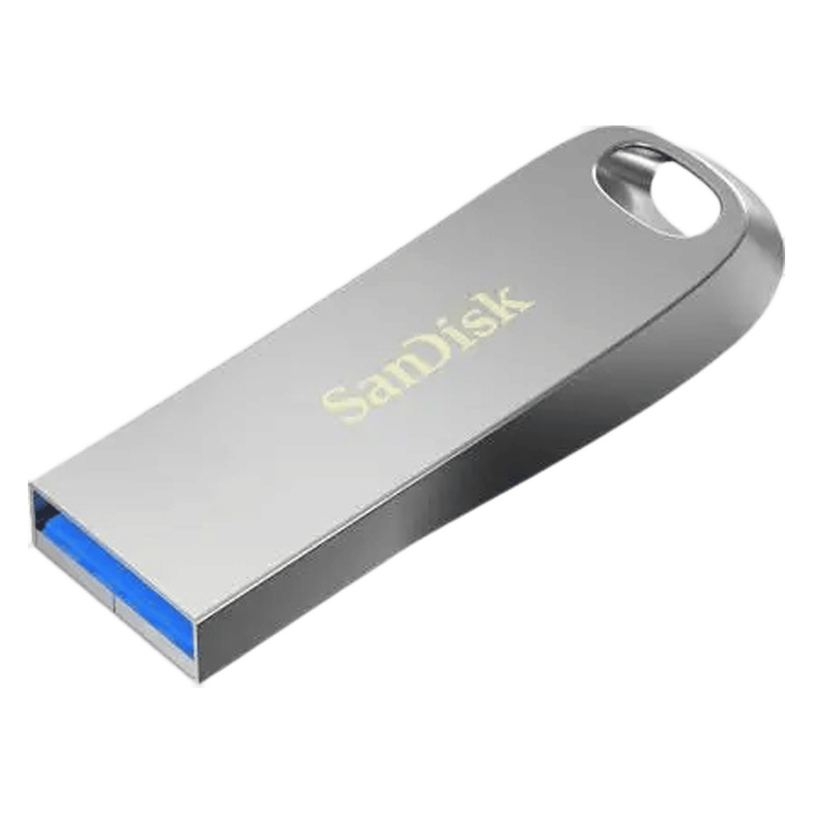 SanDisk Ultra Luxe 512GB USB (3.2) Pen Drive (Built-In Keyring Loop to Easily, Metallic Silver)_4