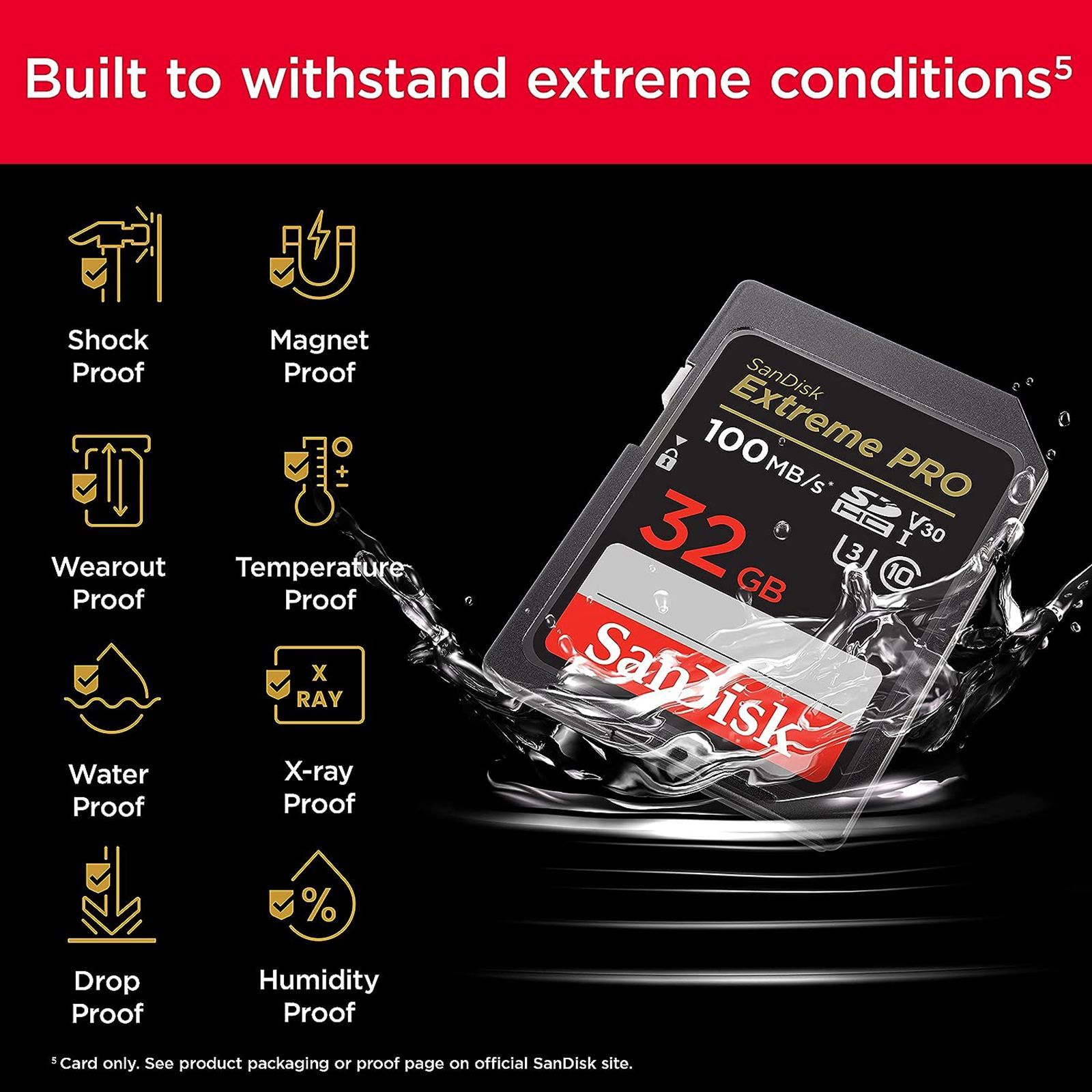 SanDisk Extreme PRO SDHC 32GB Class 3, Class 30 100MB/s Memory Card_7