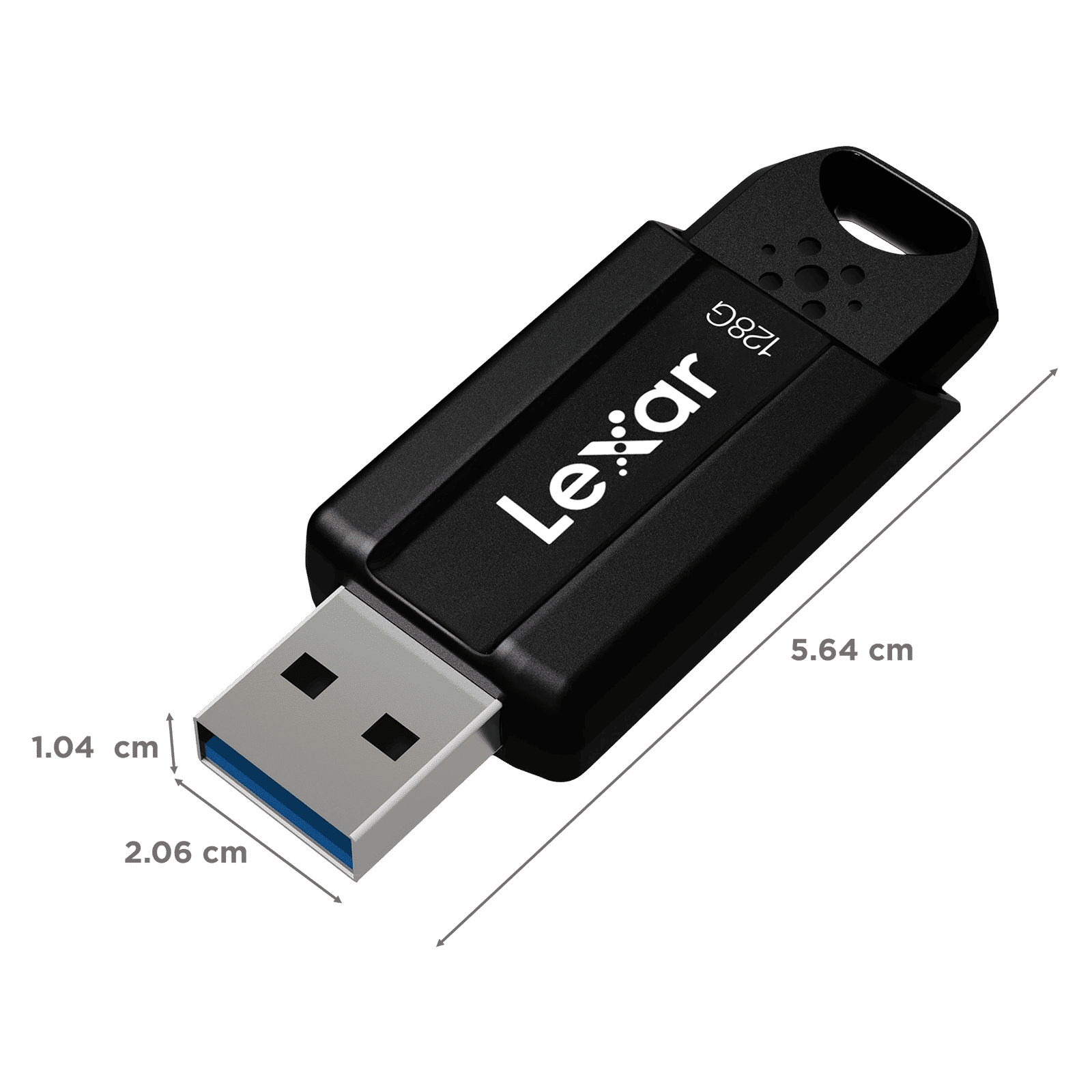 Lexar JumpDrive S80 128GB USB (3.1) Pen Drive (Retractable Design, Black)_2