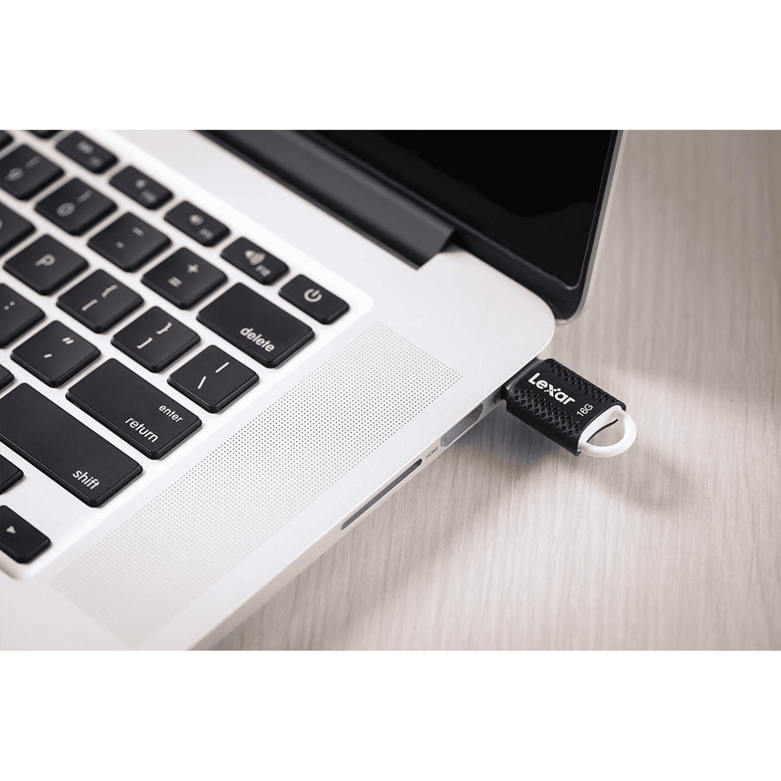 Lexar JumpDrive V40 32GB USB 2.0 Flash Drive (With Key Chain Hole, LJDV40-32GAB, Black)_5