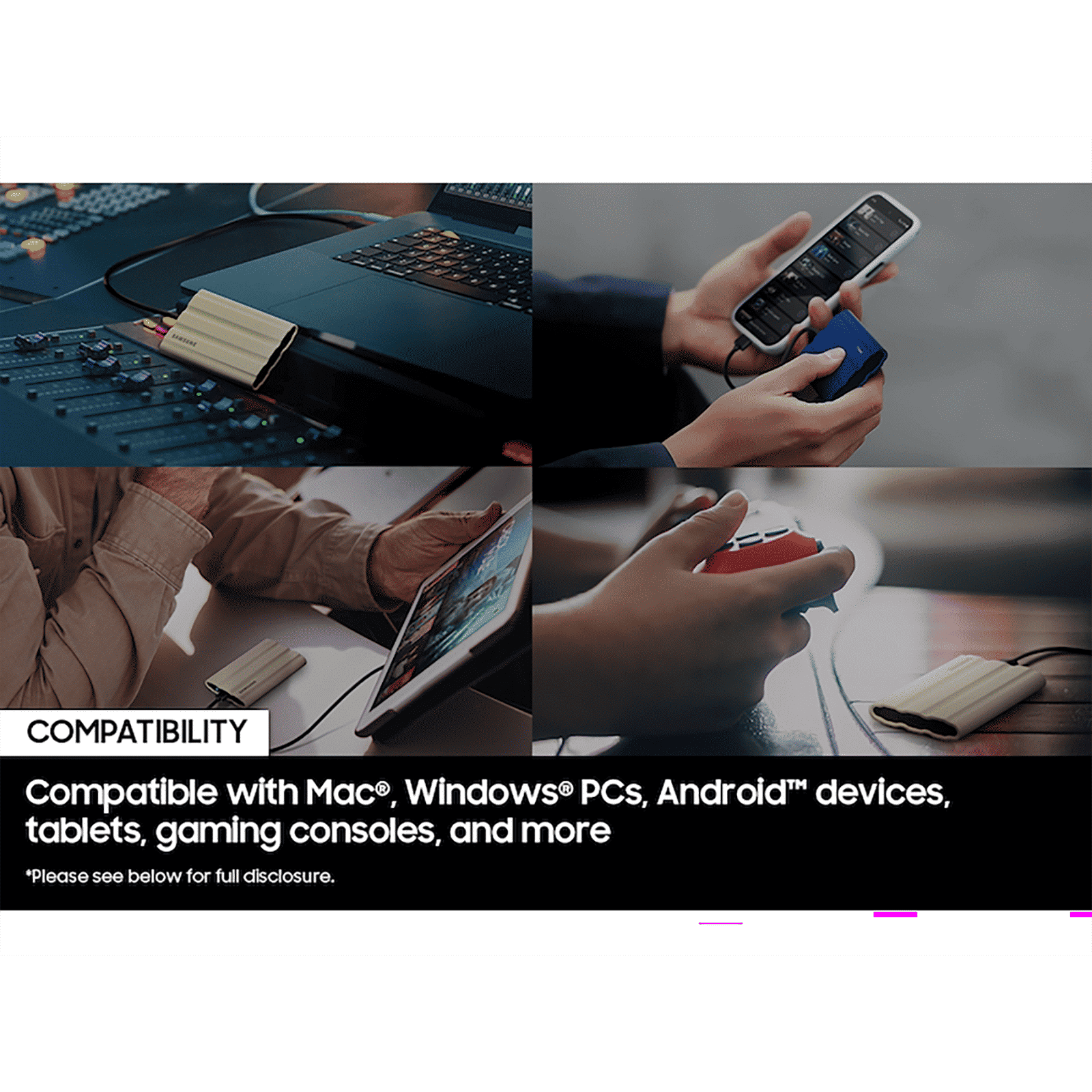 SAMSUNG T7 1TB USB Type-C (3.2) Portable Solid State Drive (IP65 Water and Dust Resistance, Black) SAMSUNG T7 1TB USB Type-C (3.2) Portable Solid State Drive (IP65 Water and Dust Resistance, Black)_12