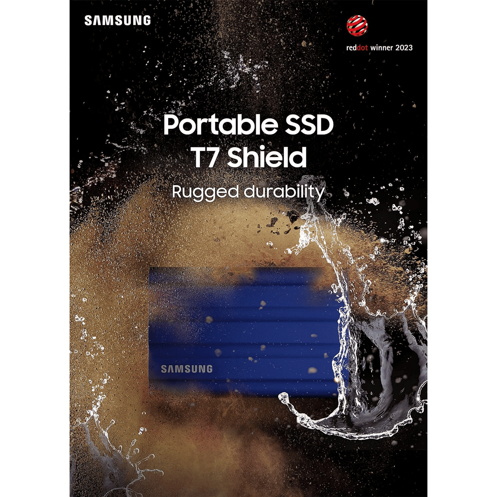 SAMSUNG T7 2TB USB Type-C (3.2) Portable Solid State Drive (IP65 Water and Dust Resistance, Blue)_5