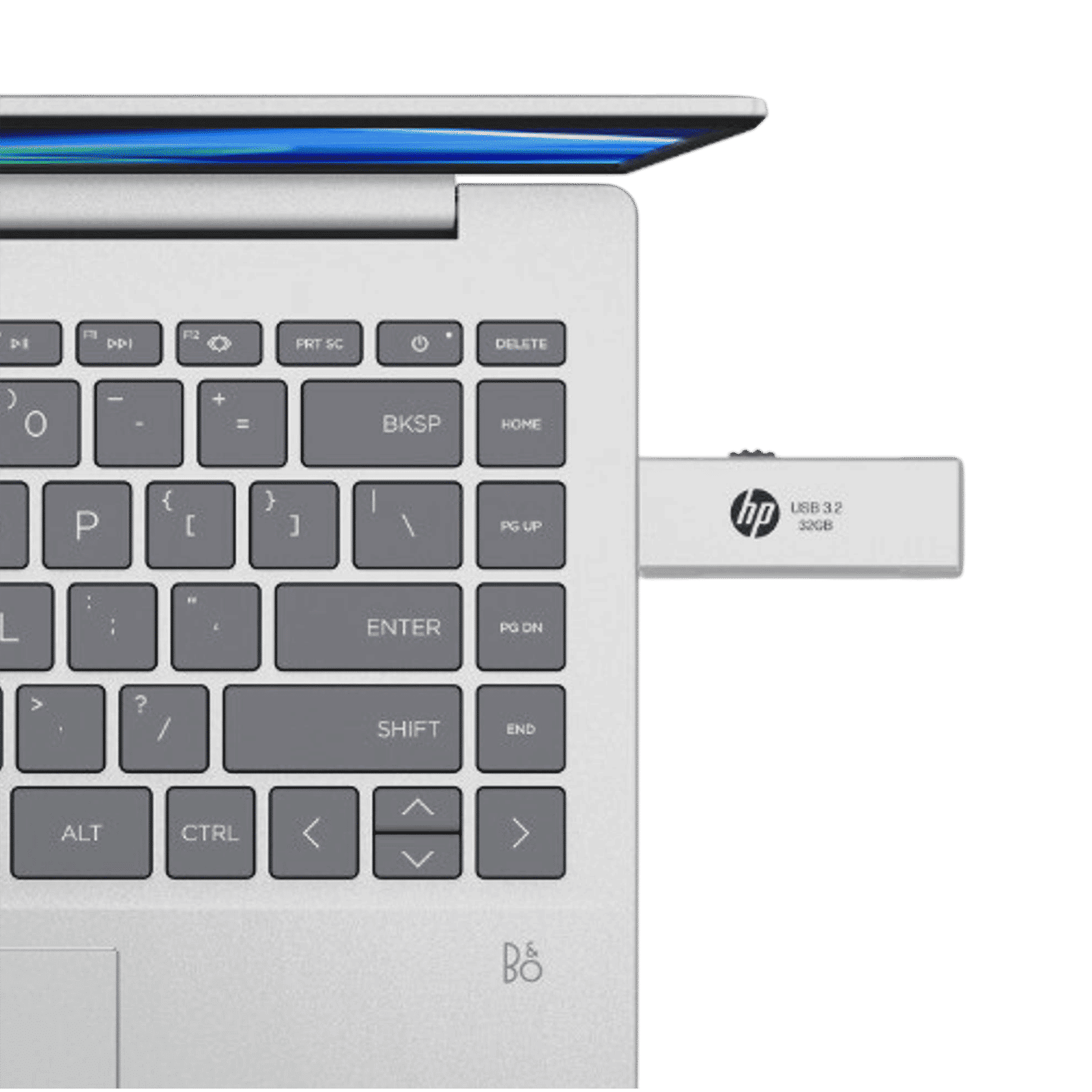 HP 818w 32GB USB Type-A (3.2) Pen Drive (Integrated Key Ring Loop, Silver)_7