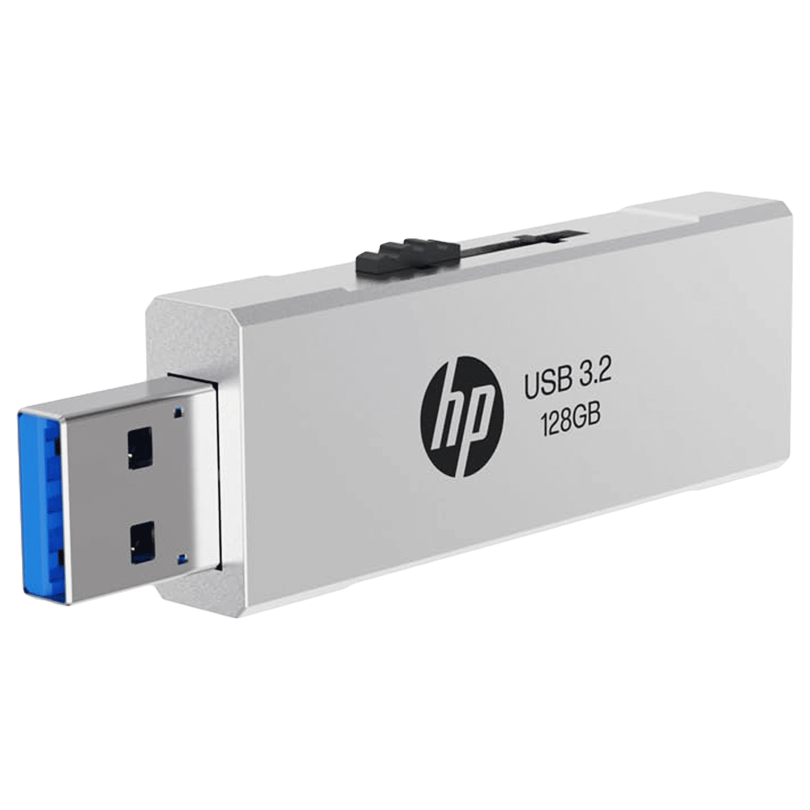 HP 818w 128GB USB Type-A (3.2) Pen Drive (Integrated Key Ring Loop, Silver)_4