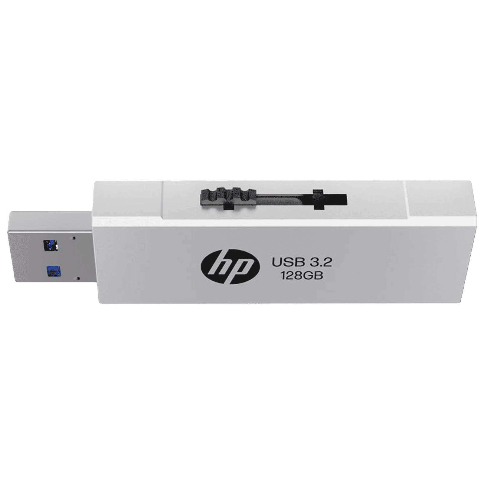 HP 818w 128GB USB Type-A (3.2) Pen Drive (Integrated Key Ring Loop, Silver)_6