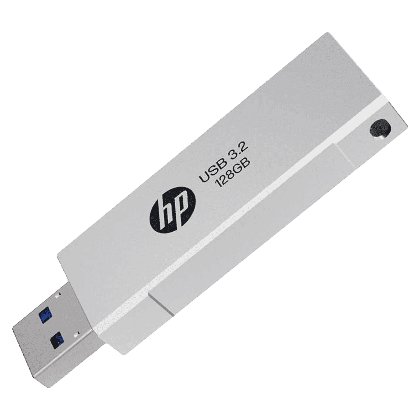 HP 818w 128GB USB Type-A (3.2) Pen Drive (Integrated Key Ring Loop, Silver)_7