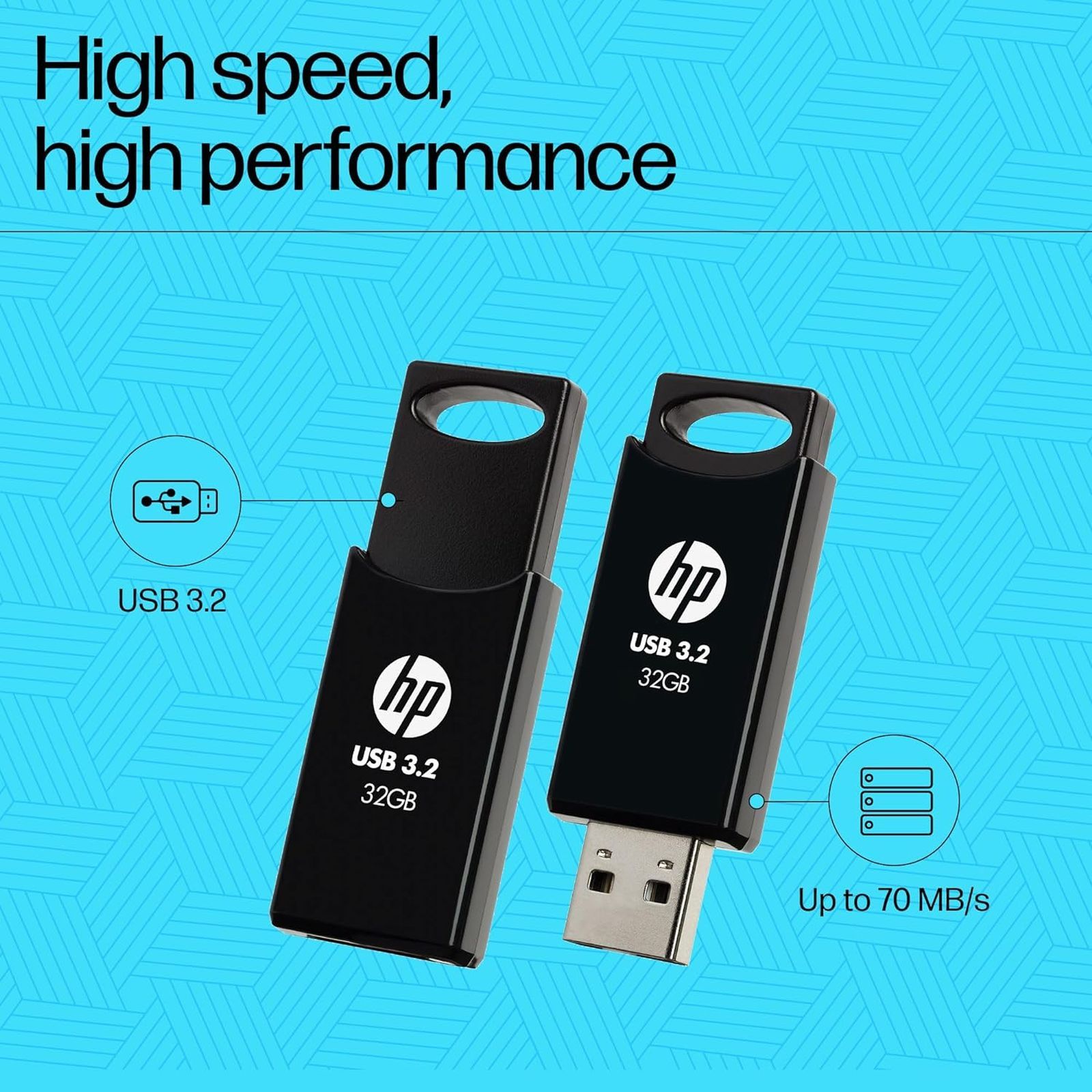 HP 712w 32GB USB Type-A (3.2) Pen Drive (Durable Capless Design, Black)_5