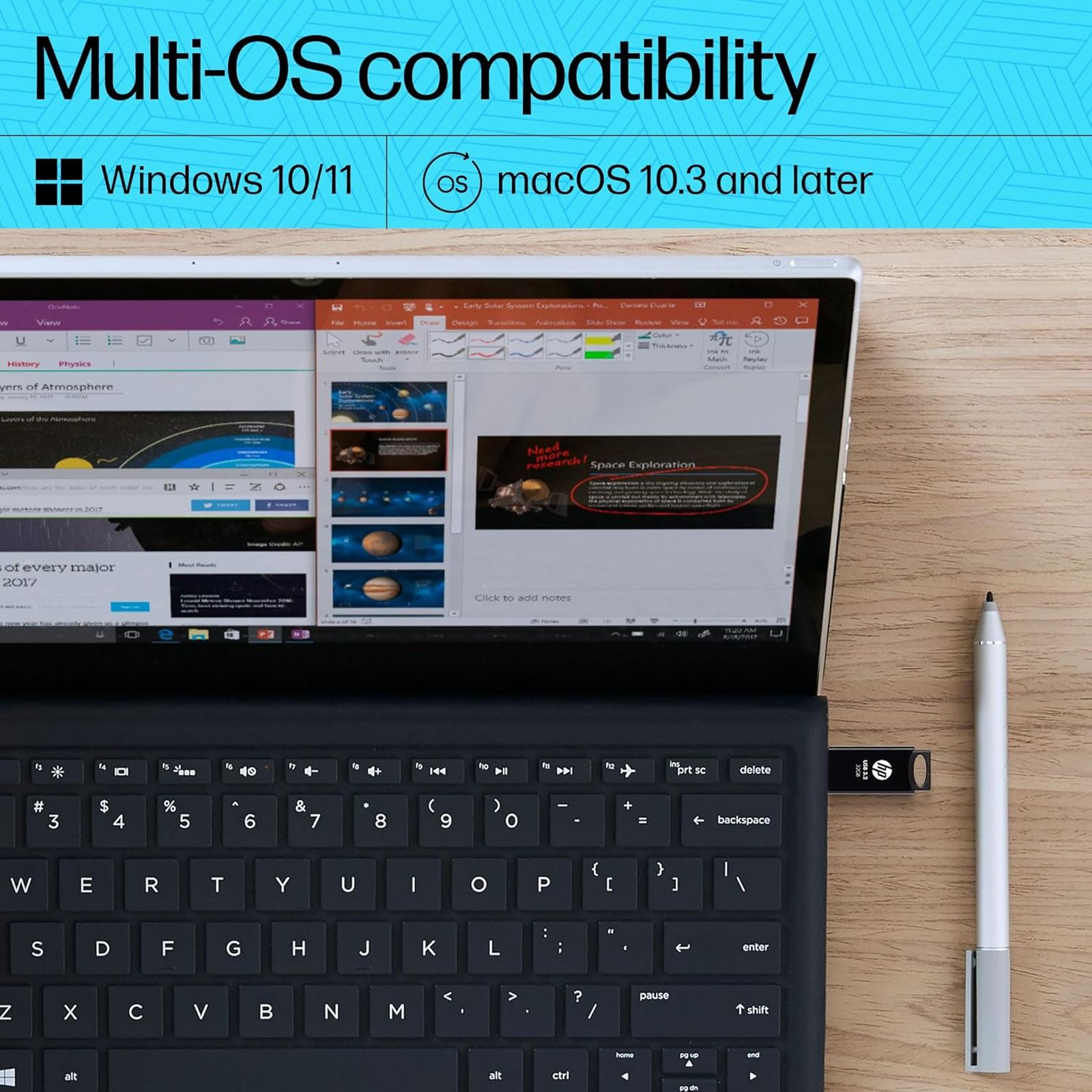 HP 712w 32GB USB Type-A (3.2) Pen Drive (Durable Capless Design, Black)_7