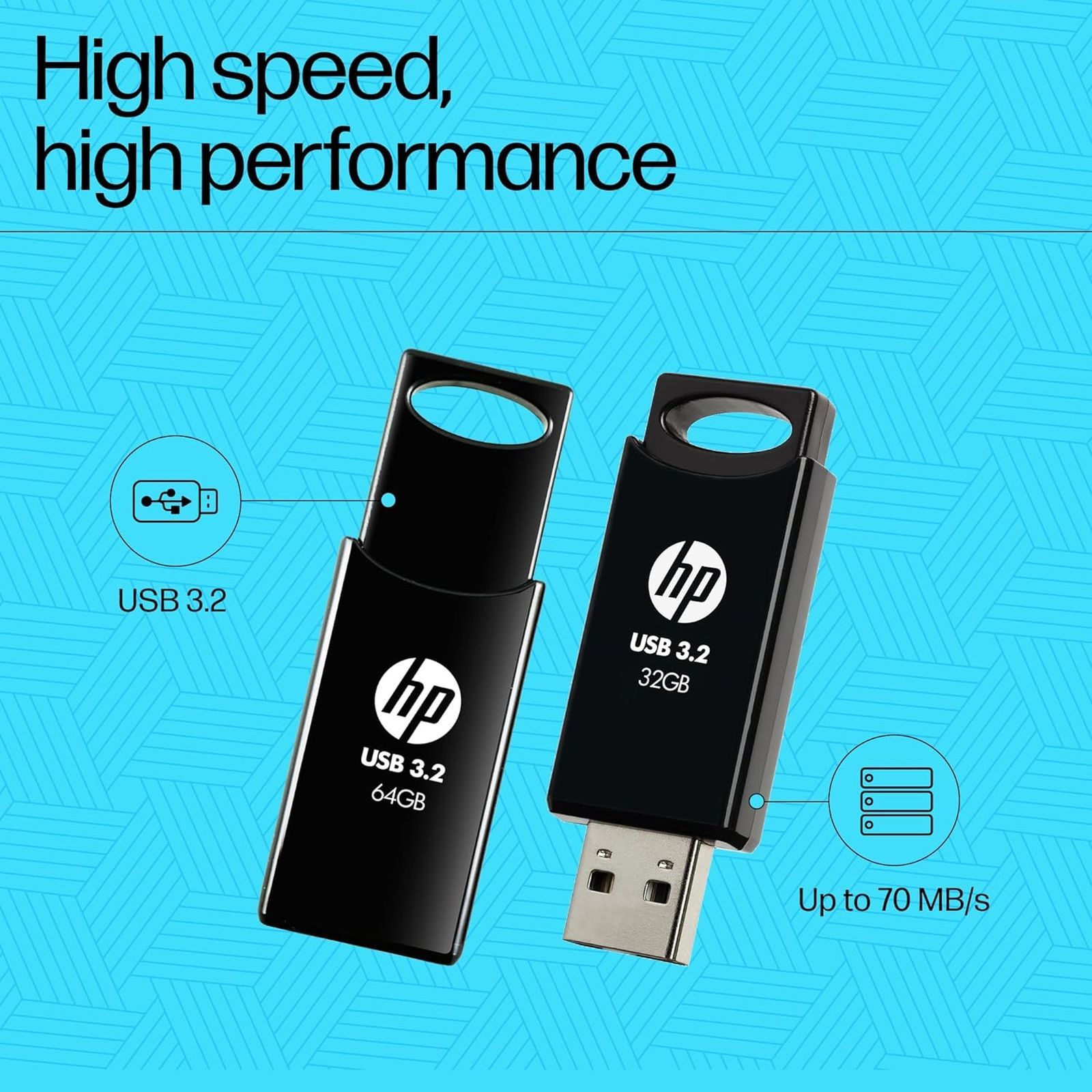 HP 712w 64GB USB Type-A (3.2) Pen Drive (Durable Capless Design, Black)_7