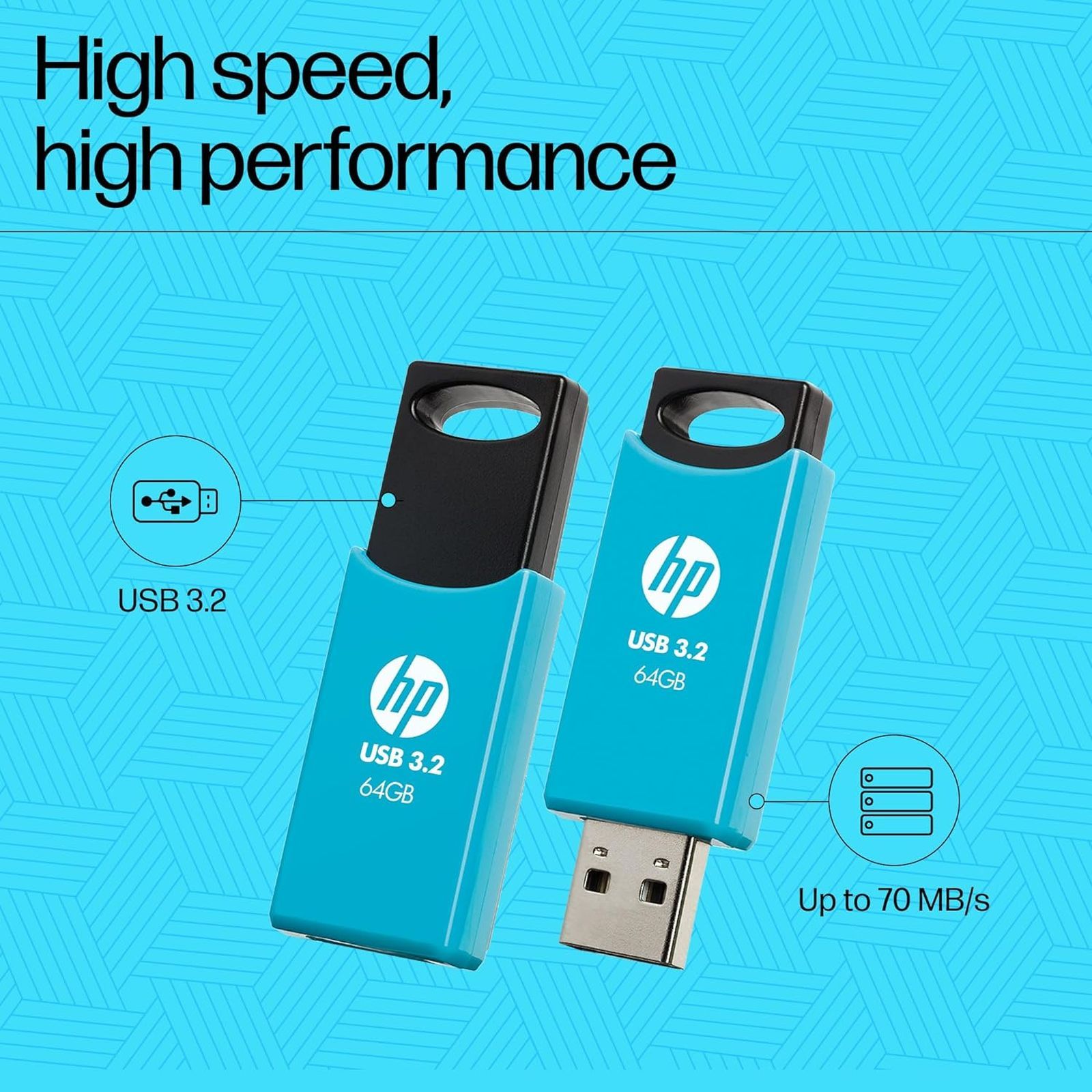 HP 712w 64GB USB Type-A (3.2) Pen Drive (Sliding Capless Design, Blue) HP 712w 64GB USB Type-A (3.2) Pen Drive (Sliding Capless Design, Blue)_5