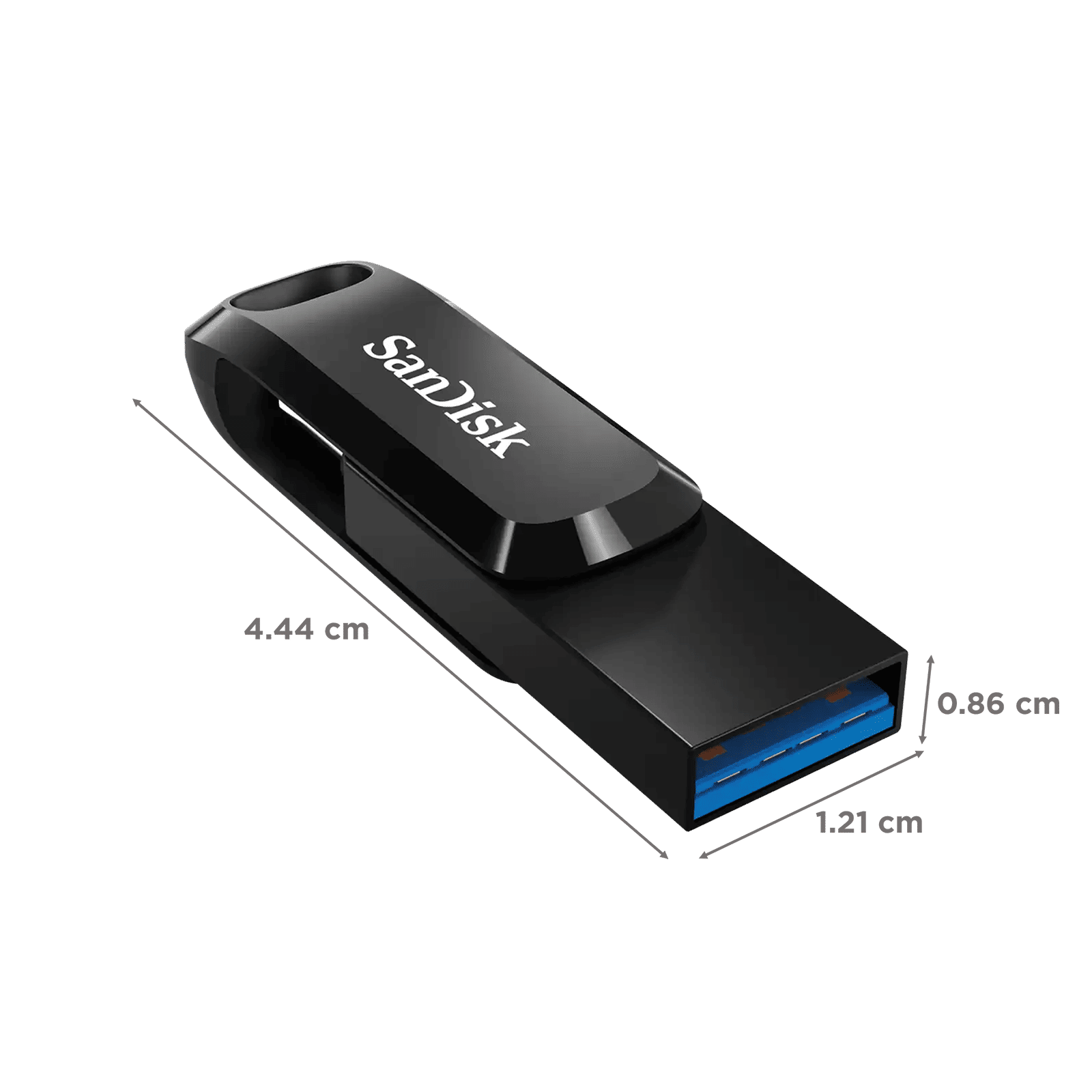 SanDisk Ultra Dual Drive Go 512GB USB Type A (3.2), USB Type C (3.2) OTG Pen Drive (Swivel Design to Protect Connectors, Black)_2