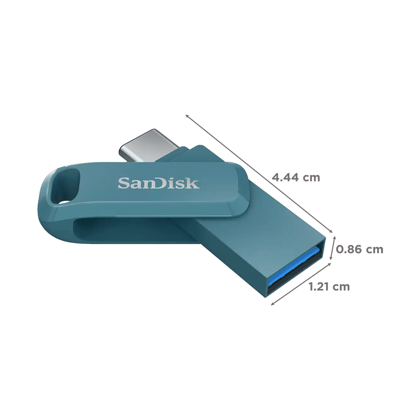 SanDisk Ultra Dual Drive Go 256GB USB Type A (3.2), USB Type C (3.2) OTG Pen Drive (Swivel Design to Protect Connectors, Navagio Bay)_2