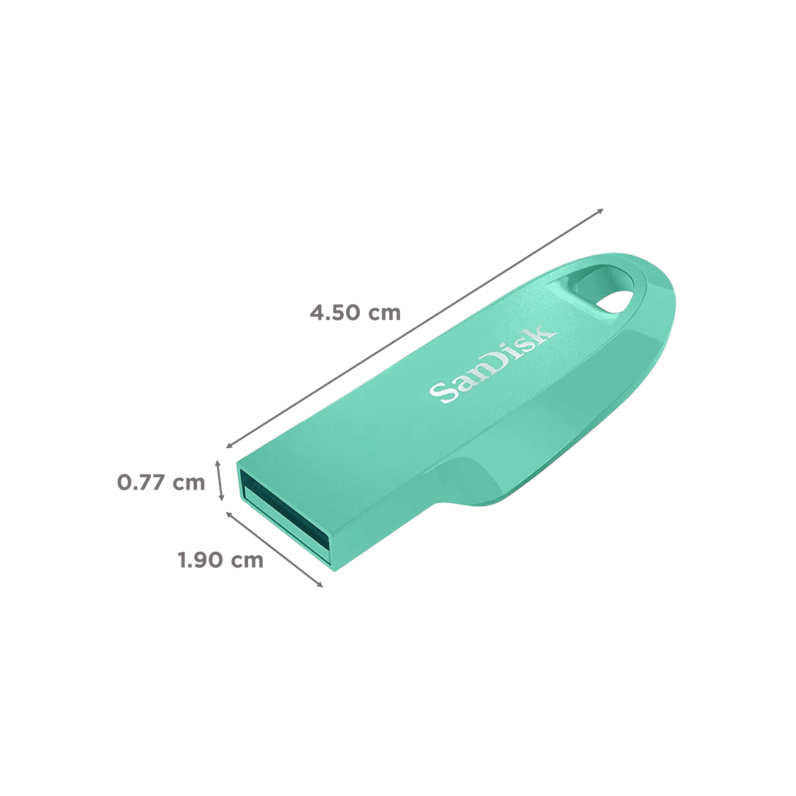 SanDisk Ultra Curve 64GB USB (3.2) Pen Drive (Affordable and Convenient, Green)_2