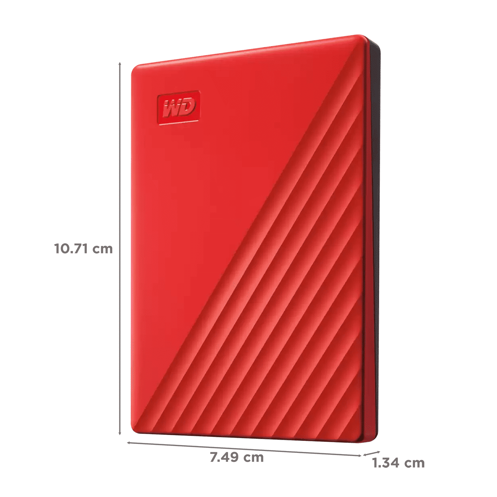 Western Digital My Passport 2TB USB (3.2) Portable Hard Disk Drive (Automatic Backup, Red)_3