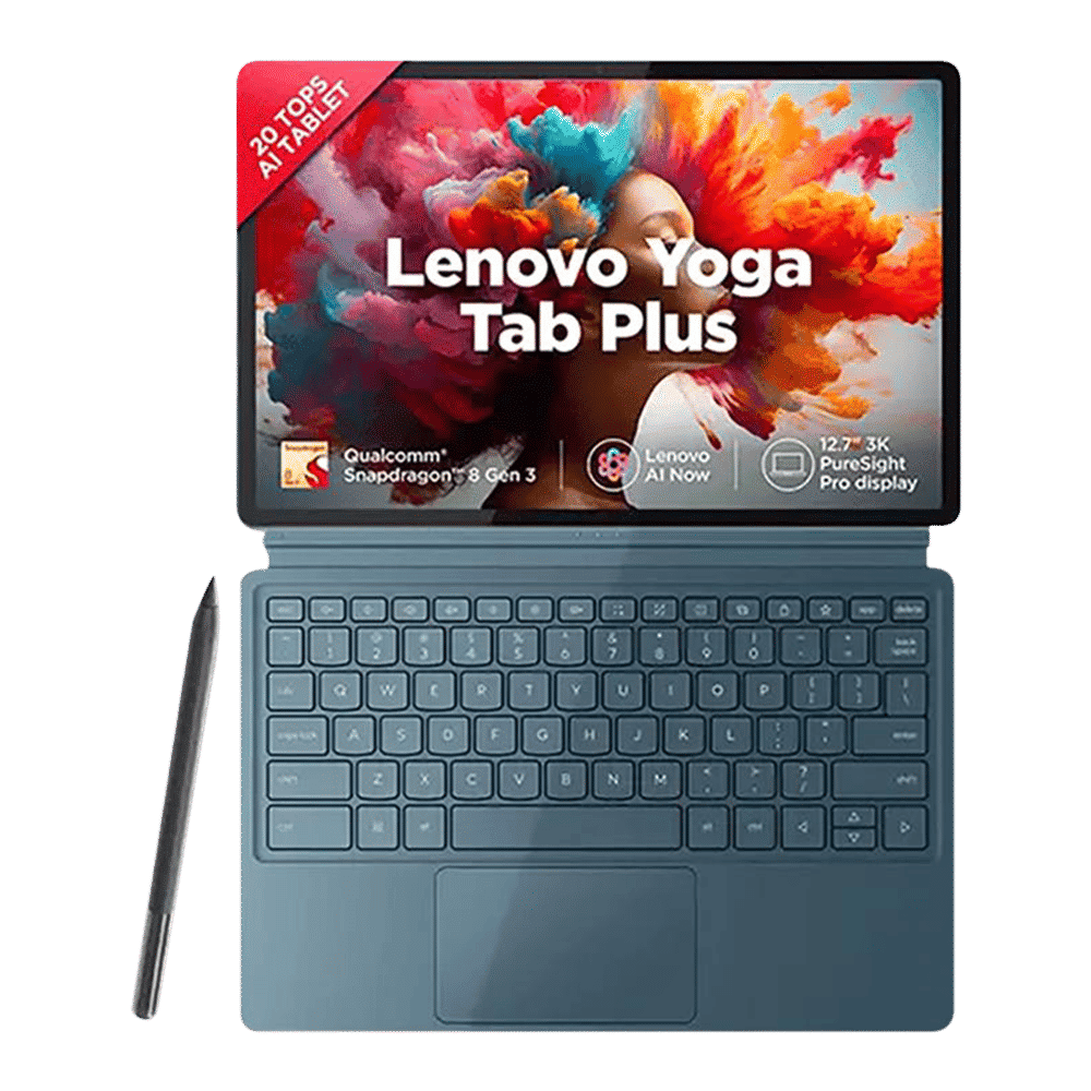 Lenovo Yoga Tab Plus Wi-Fi Android Tablet with Tab Pen Pro and Keyboard (12.7 Inch, 16GB RAM, 256GB ROM, Tidal Teal)_1