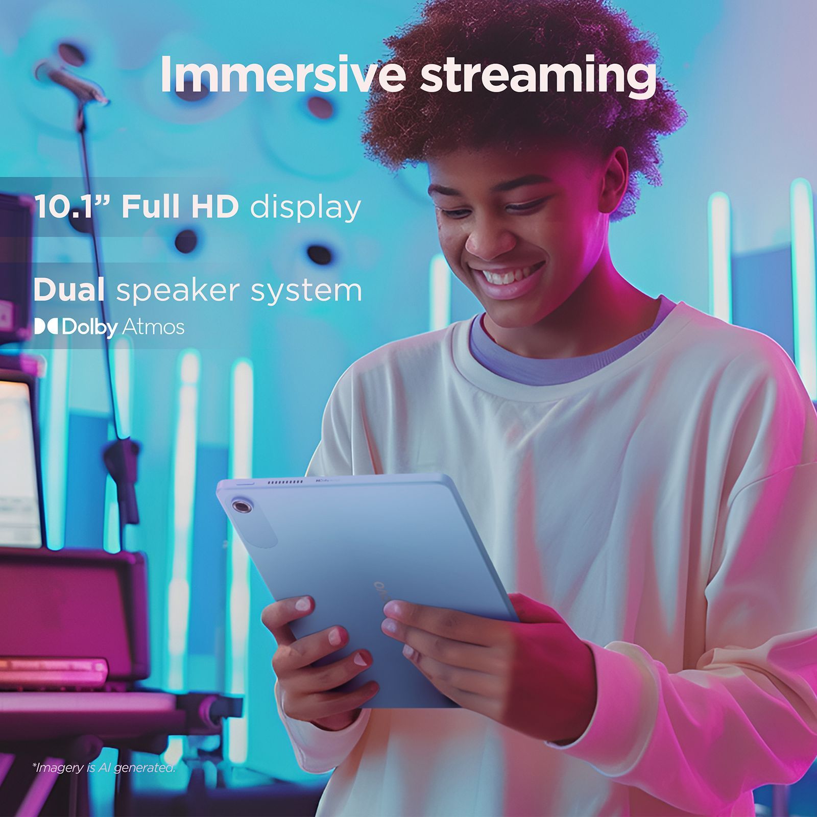 Lenevo Tab Wi-Fi Android Tablet (10.1 Inch, 4GB RAM, 128GB ROM, Polar Blue)_9