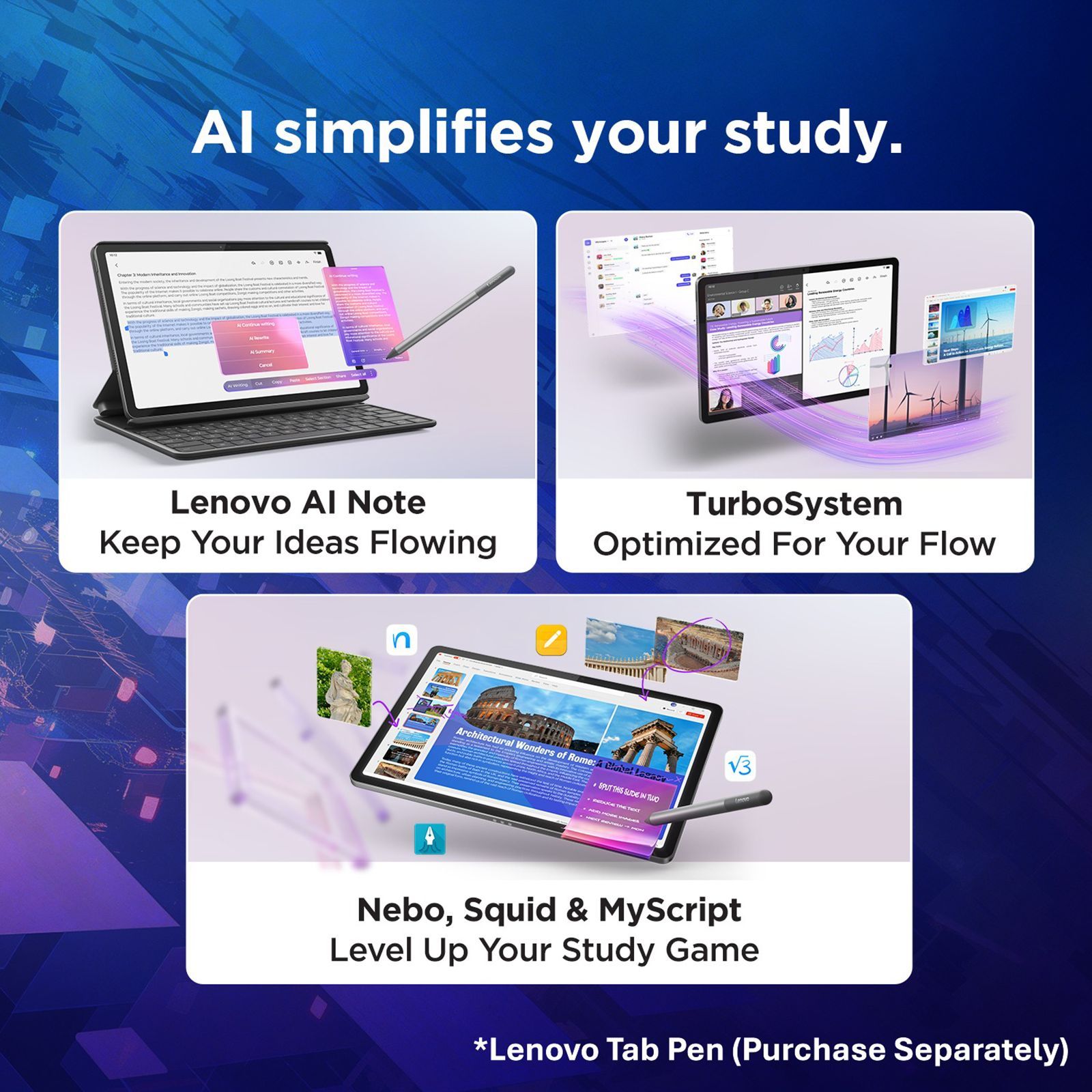 Lenovo Idea Tab Wi-Fi Android Tablet (11 Inch, 8GB RAM, 256GB ROM, Luna Grey) Lenovo Idea Tab Wi-Fi Android Tablet (11 Inch, 8GB RAM, 256GB ROM, Luna Grey)_6