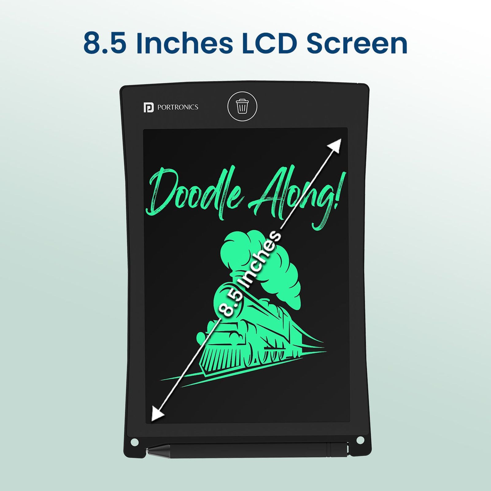 PORTRONICS RuffPad eWriter Tablet (8.5 Inch, Black)_7