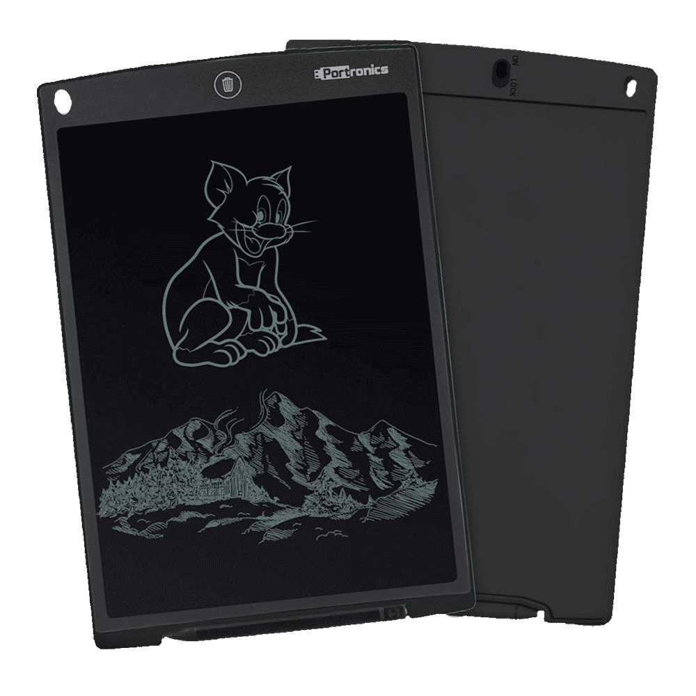 PORTRONICS 12D Ruffpad eWriter Tablet (12 Inch, Black)_8