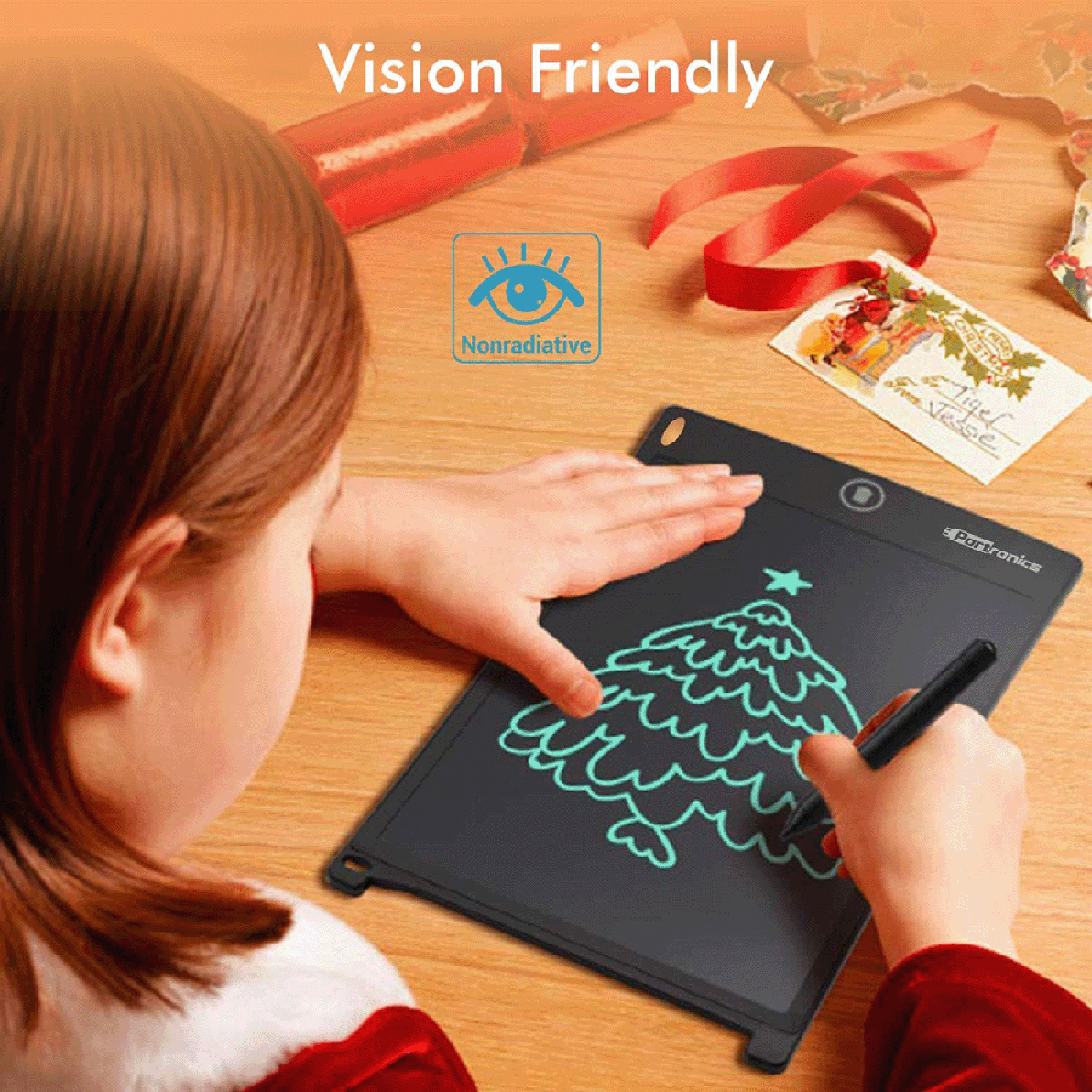 PORTRONICS 12D Ruffpad eWriter Tablet (12 Inch, Black)_12