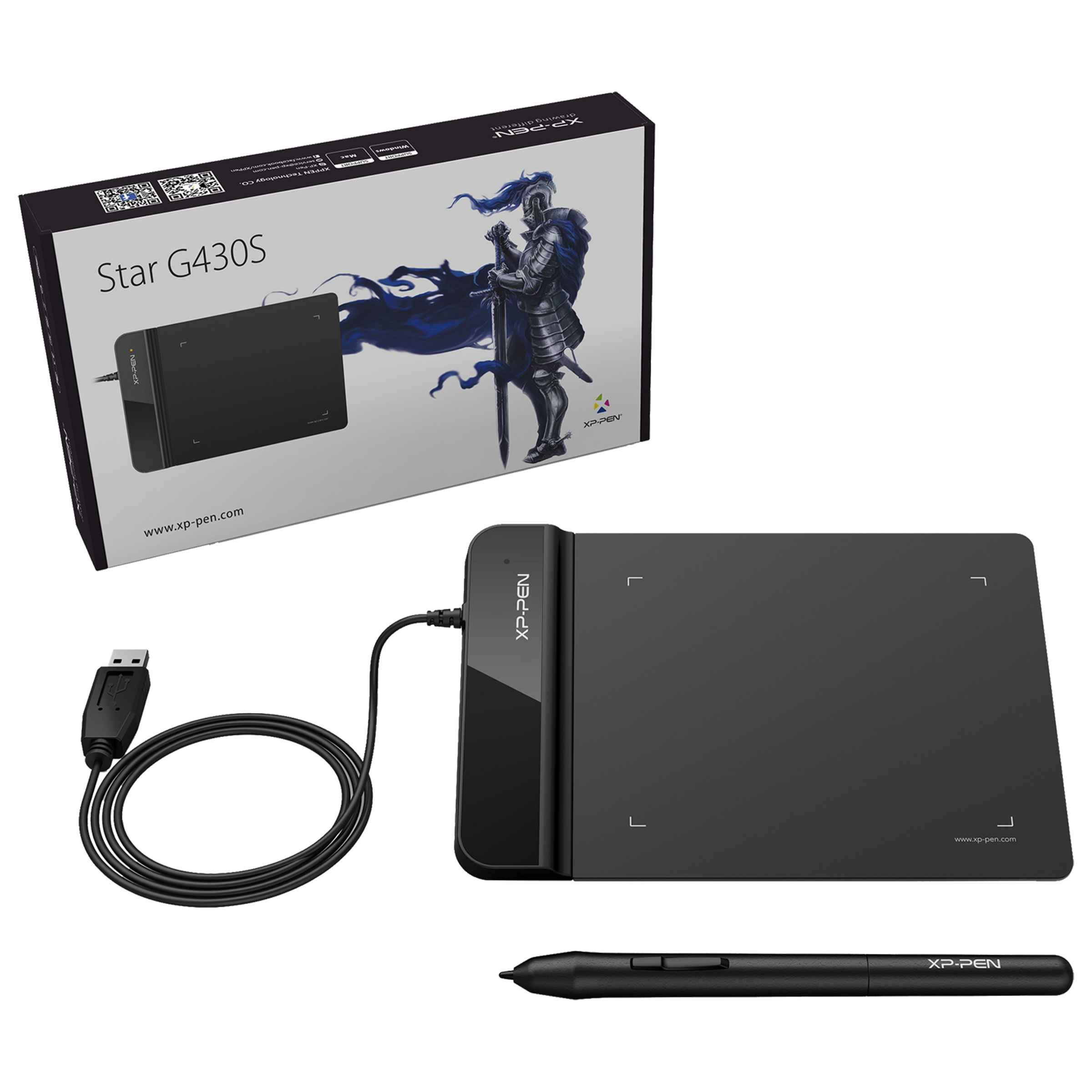 XP pen Star G430S 12.7cm (5 Inches) e-Writer Digital Pad (Battery-Free, Black)_7