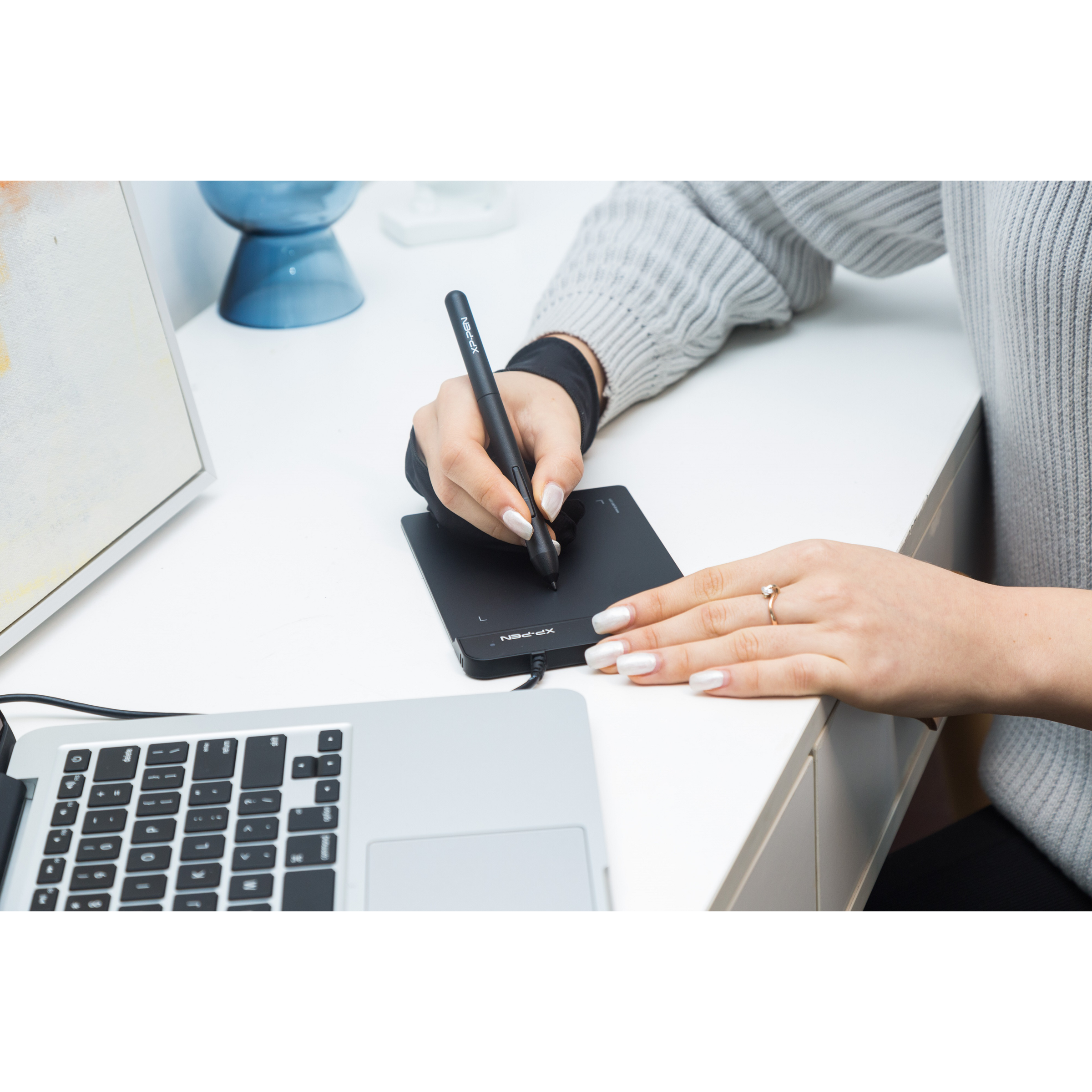 XP pen Star G430S 12.7cm (5 Inches) e-Writer Digital Pad (Battery-Free, Black)_4