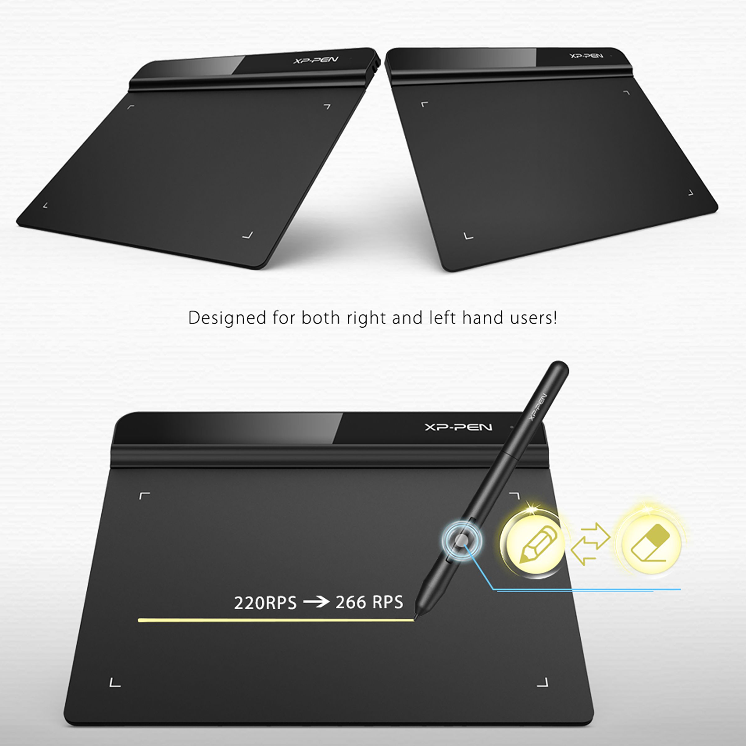 XP pen Star G640 15.24cm (6 Inches) e-Writer Digital Pad (Battery-Free Stylus, Black)_5