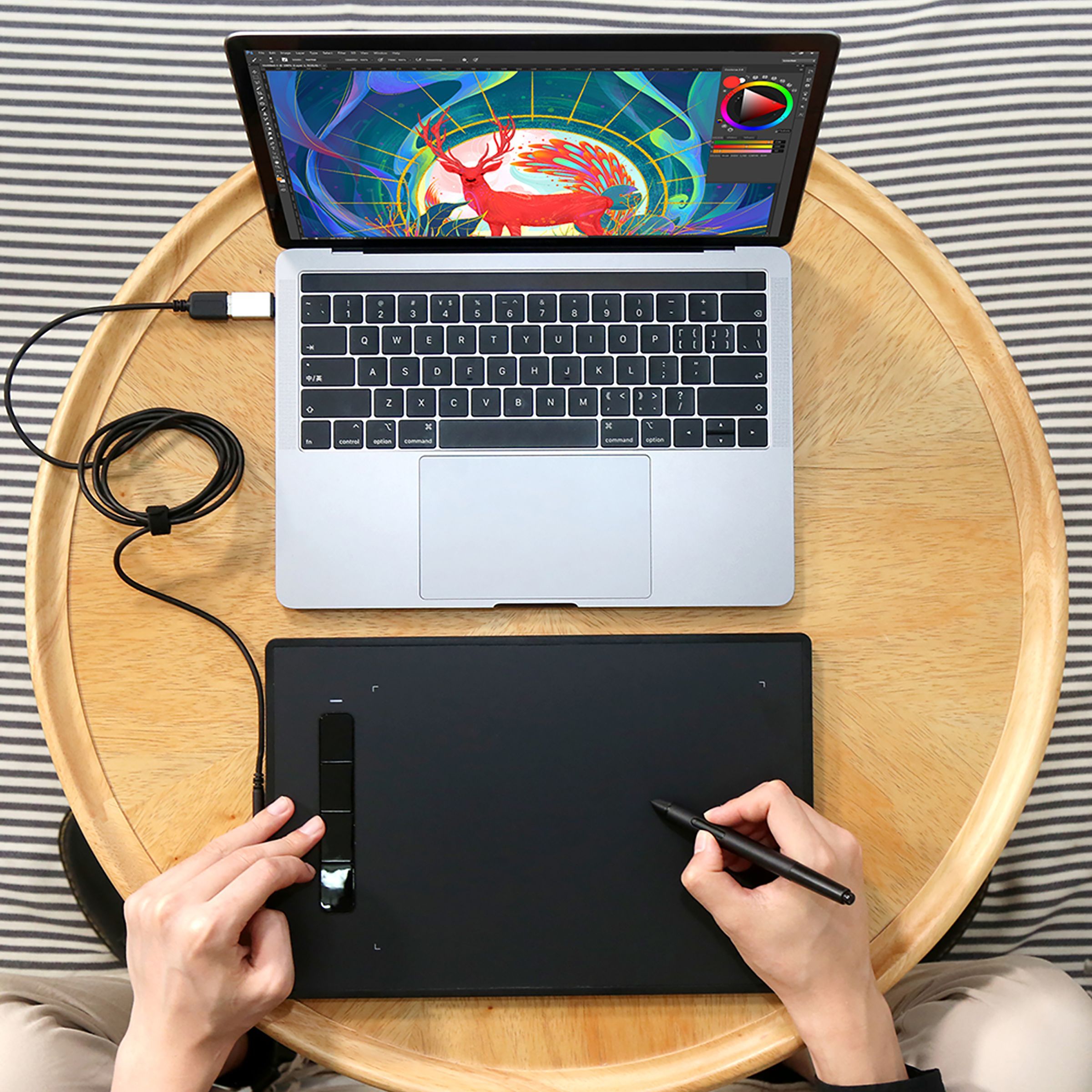 XP pen Star G960S Plus 27.45cm (10.81 Inches) e-Writer Digital Pad (8192 Levels of Pressure Sensitivity, Black)_8