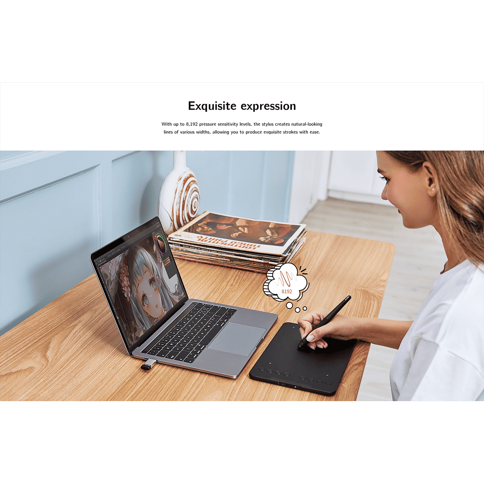 XP pen Deco Mini 7W 17.78cm (7 Inches) e-Writer Digital Pad (Battery-Free Stylus, Black) XP pen Deco Mini 7W 17.78cm (7 Inches) e-Writer Digital Pad (Battery-Free Stylus, Black)_13