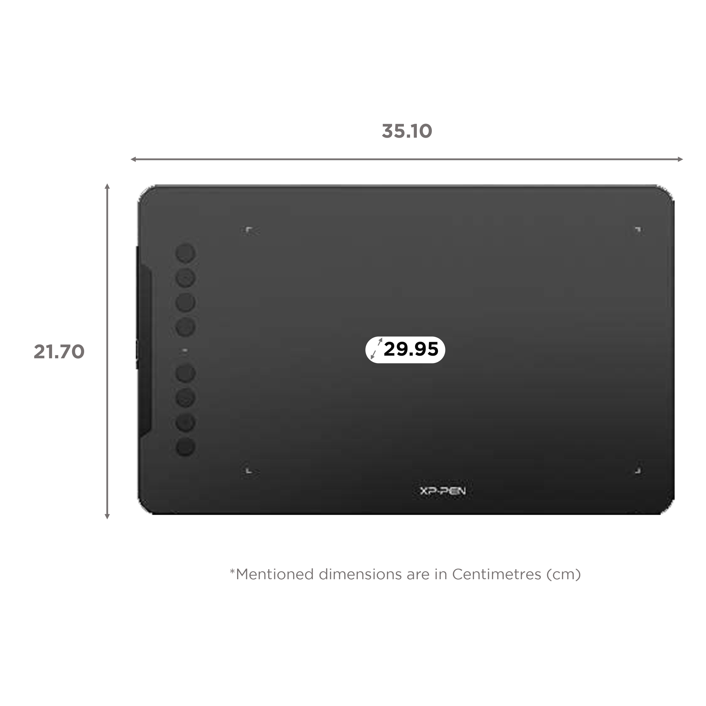 XP pen Deco 01 V2 29.94cm (11.79 Inches) e-Writer Digital Pad (8 Customizable Shortcut Keys, Black)_2